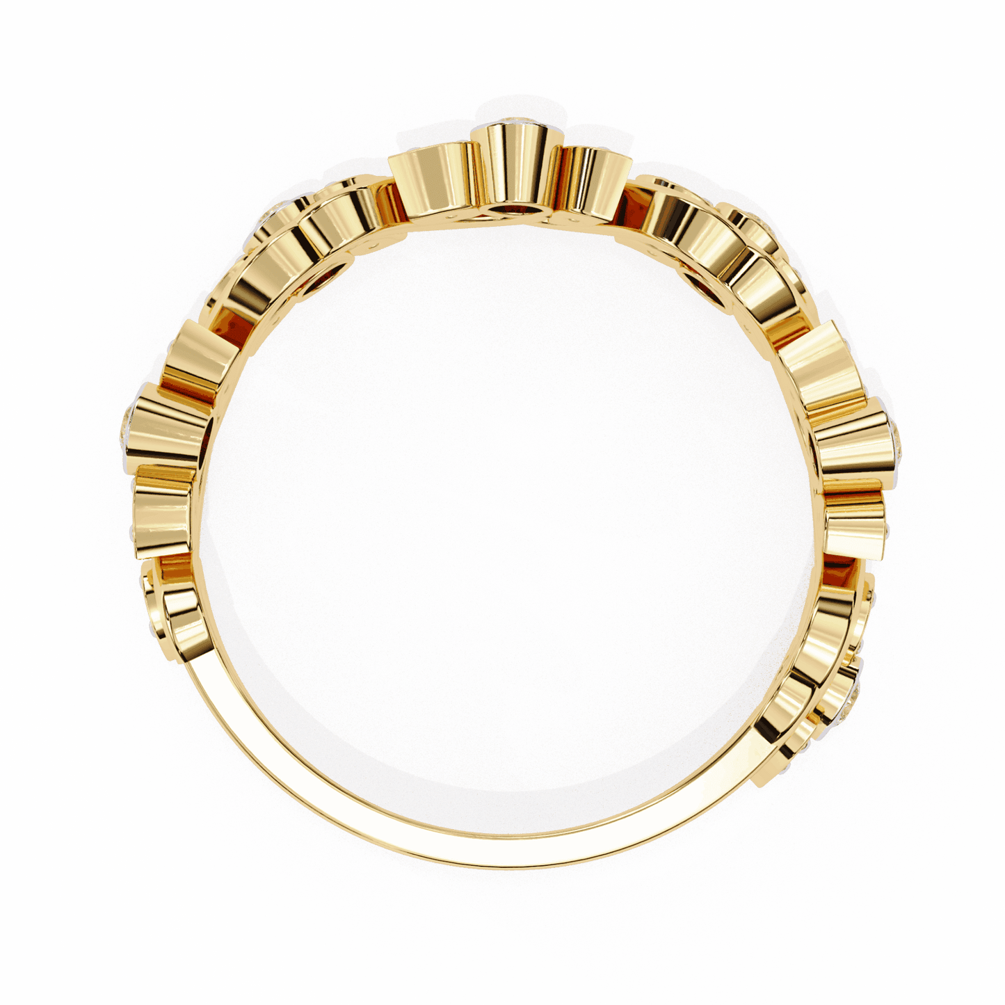 0.15 Carat Round Royale Band in Moissanite | House of Estara