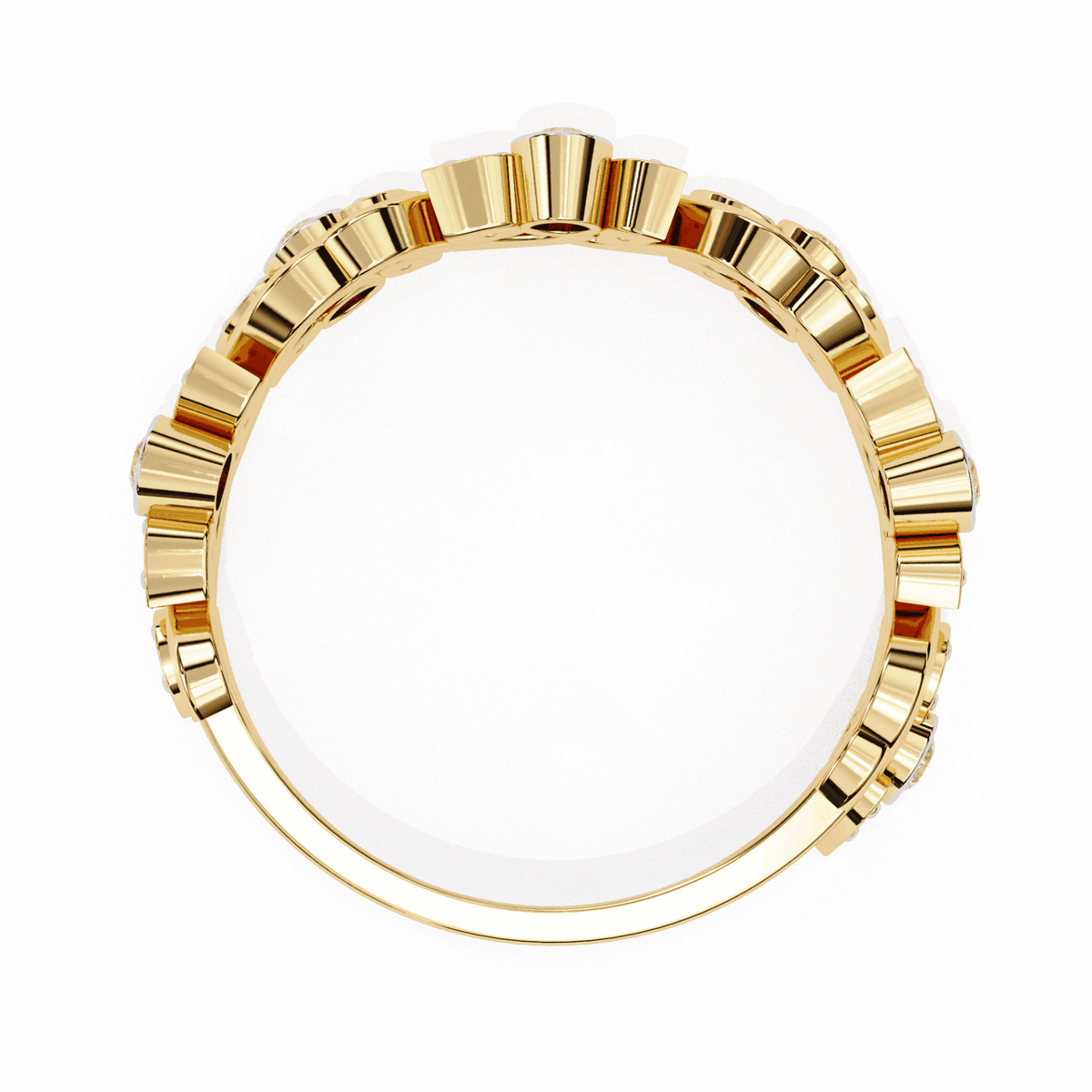 0.15 Carat Round Royale Band in Moissanite | House of Estara