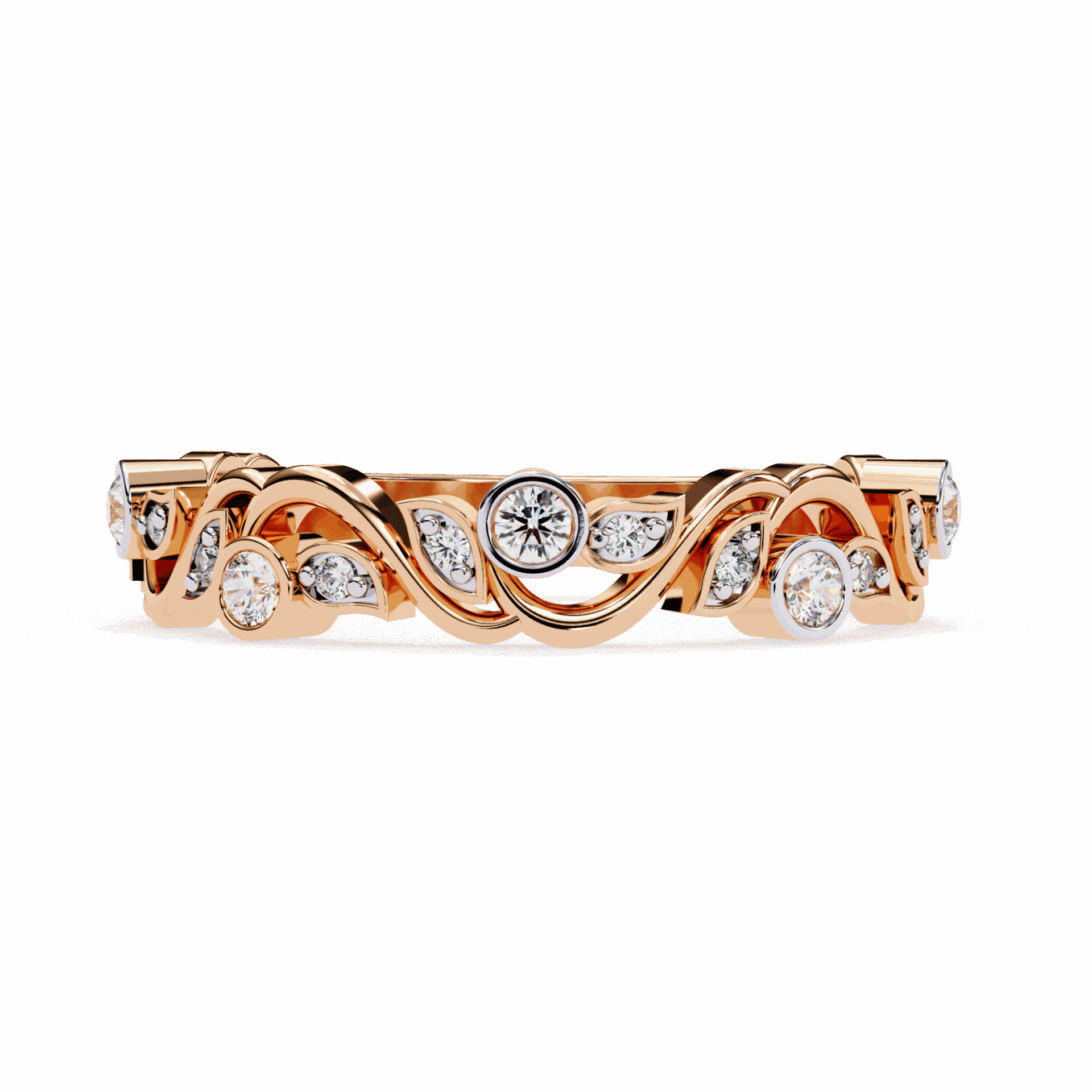 0.15 Carat Round Royale Band in Moissanite | House of Estara
