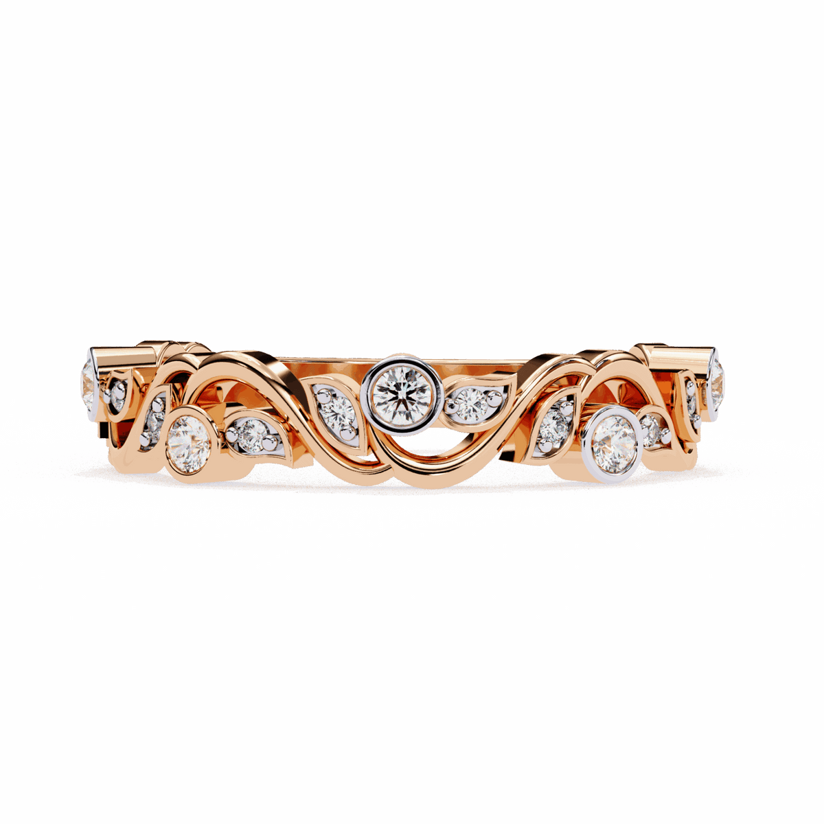 0.15 Carat Round Royale Band in Moissanite | House of Estara