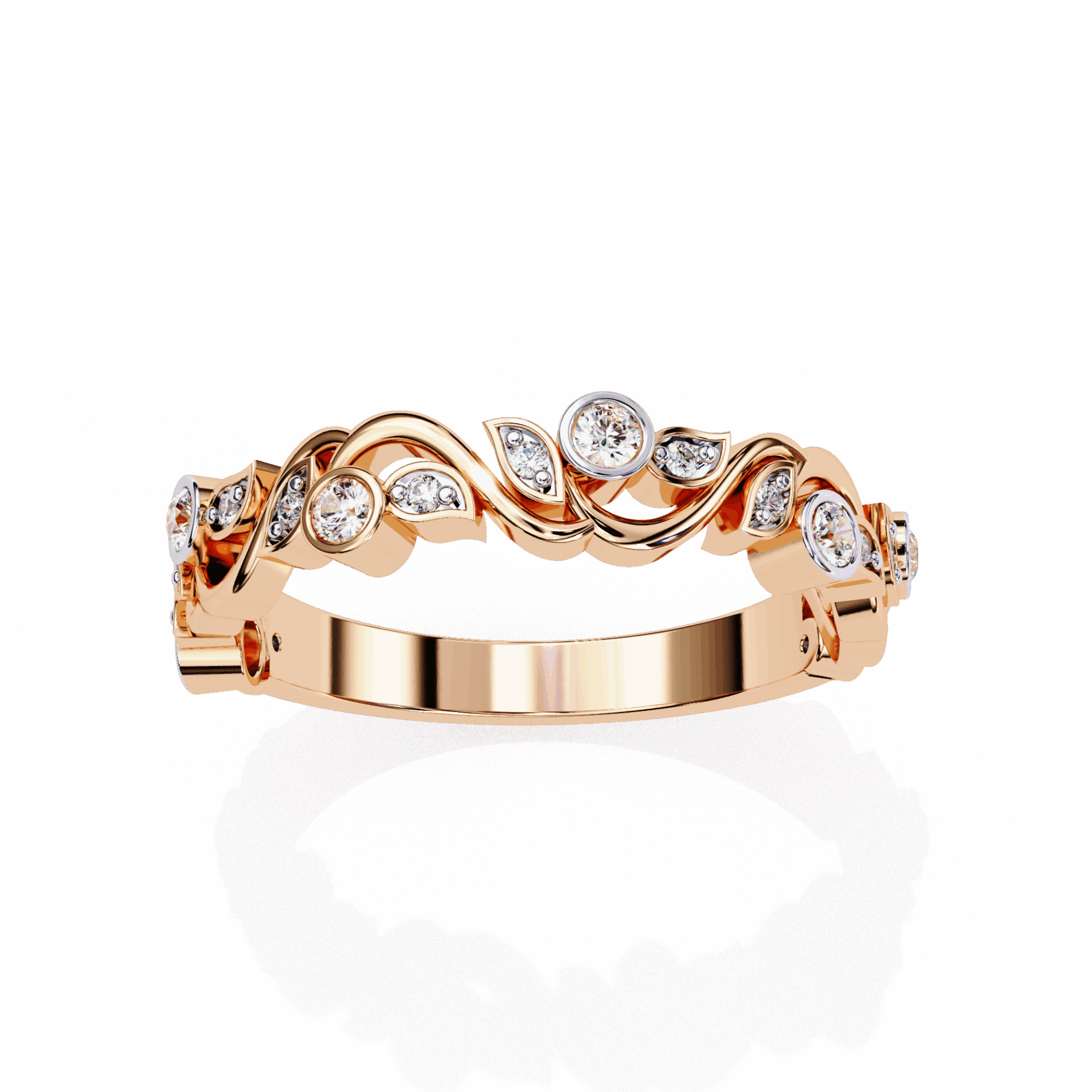 0.15 Carat Round Royale Band in Moissanite | House of Estara