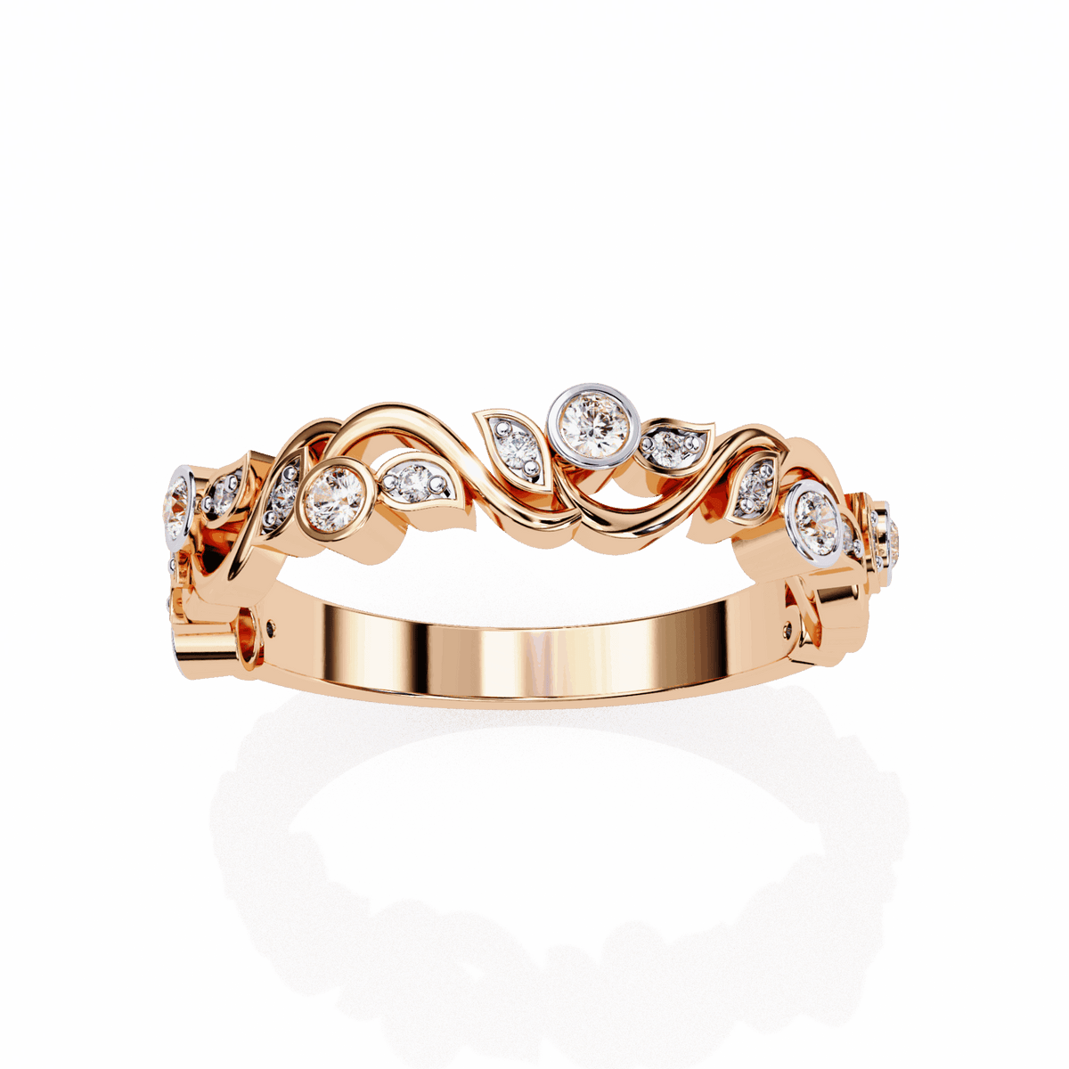 0.15 Carat Round Royale Band in Moissanite | House of Estara