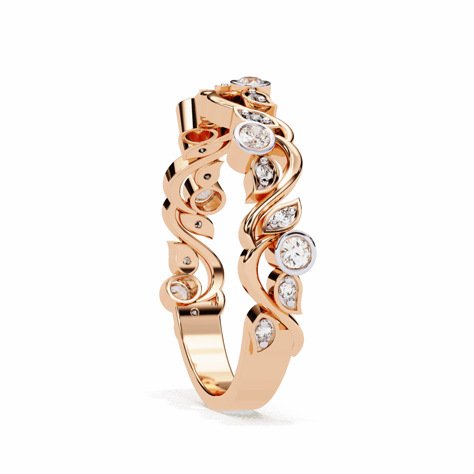 0.15 Carat Round Royale Band in Moissanite | House of Estara
