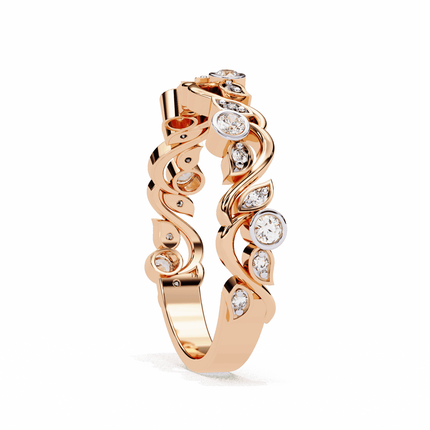 0.15 Carat Round Royale Band in Moissanite | House of Estara