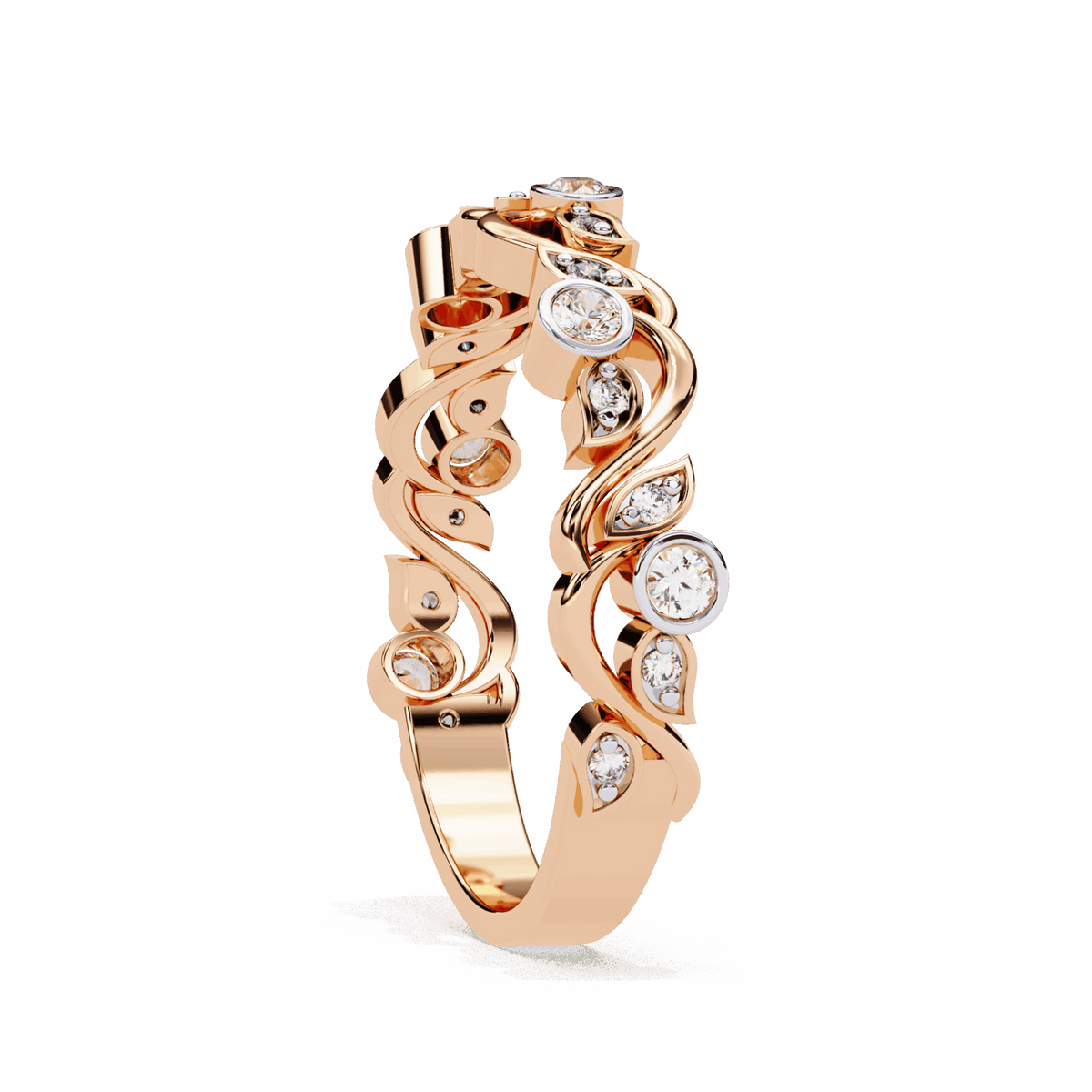 0.15 Carat Round Royale Band in Moissanite | House of Estara