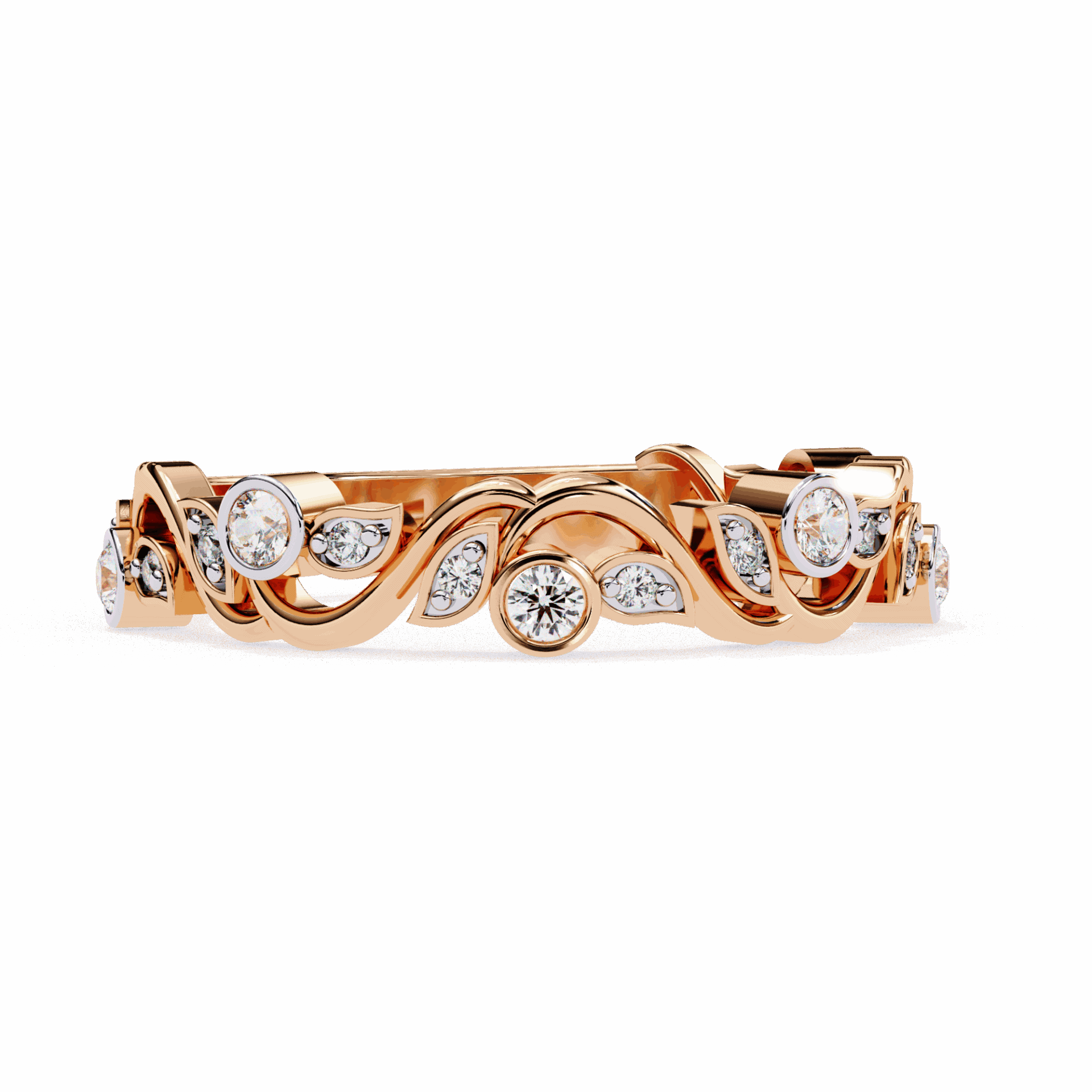 0.15 Carat Round Royale Band in Moissanite | House of Estara
