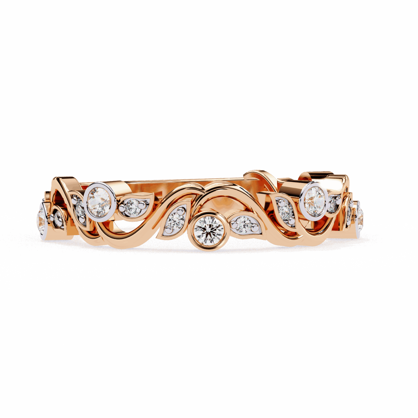 0.15 Carat Round Royale Band in Moissanite | House of Estara