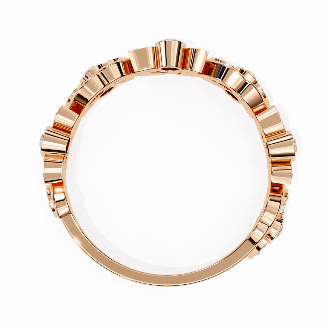 0.15 Carat Round Royale Band in Moissanite | House of Estara