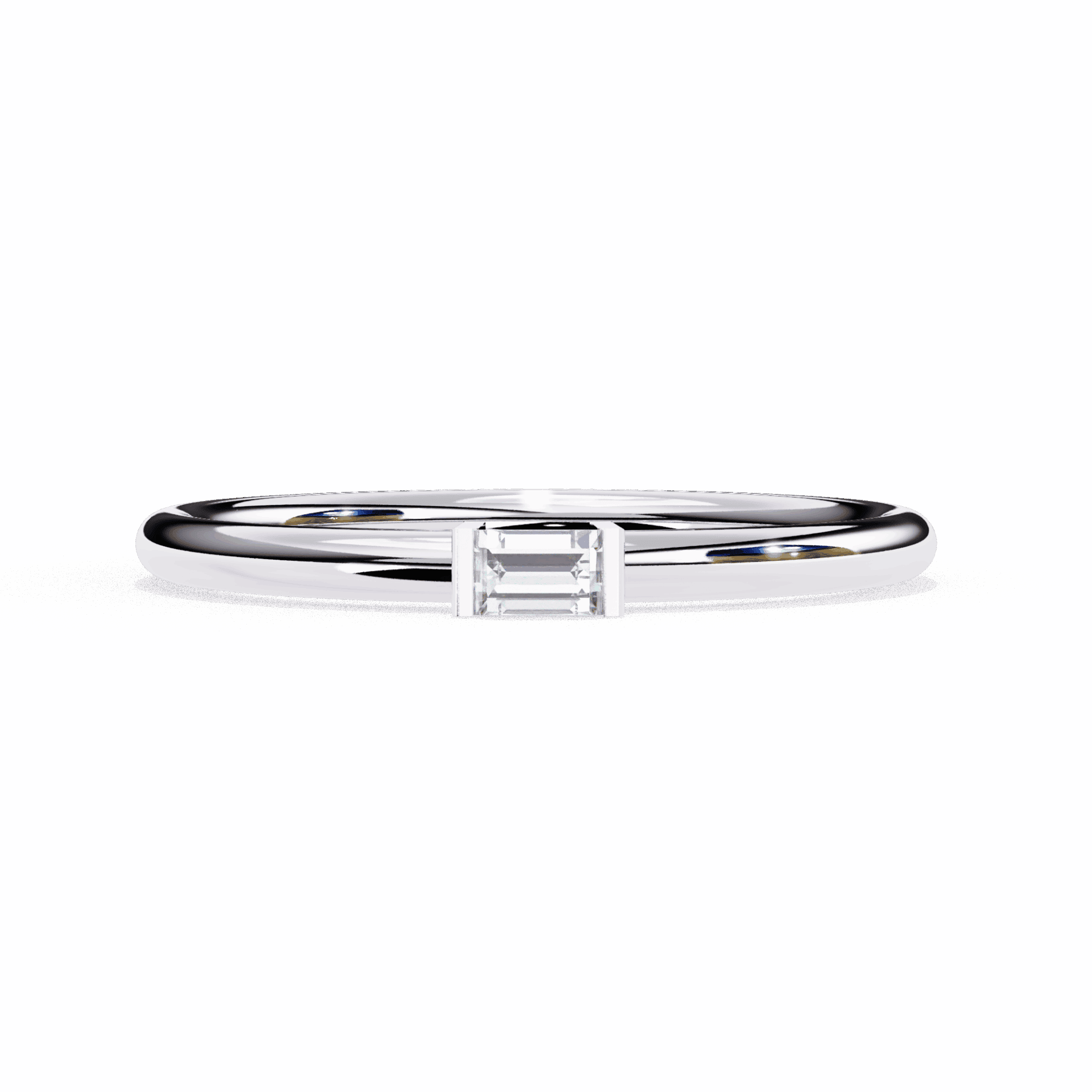 0.15 Carat Baguette Classic Wedding Band in Moissanite | House of Estara