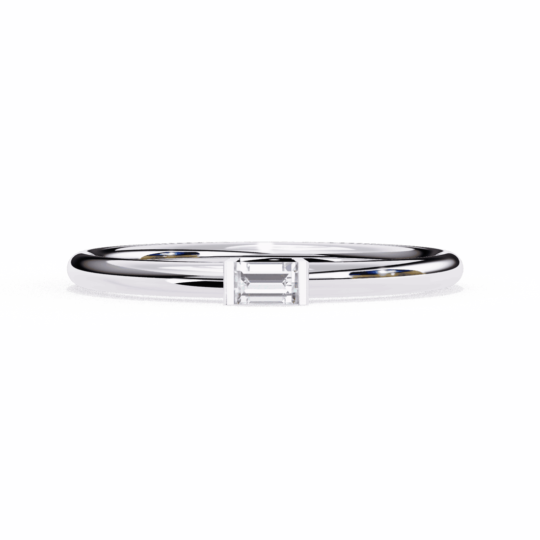 0.15 Carat Baguette Classic Wedding Band in Moissanite | House of Estara