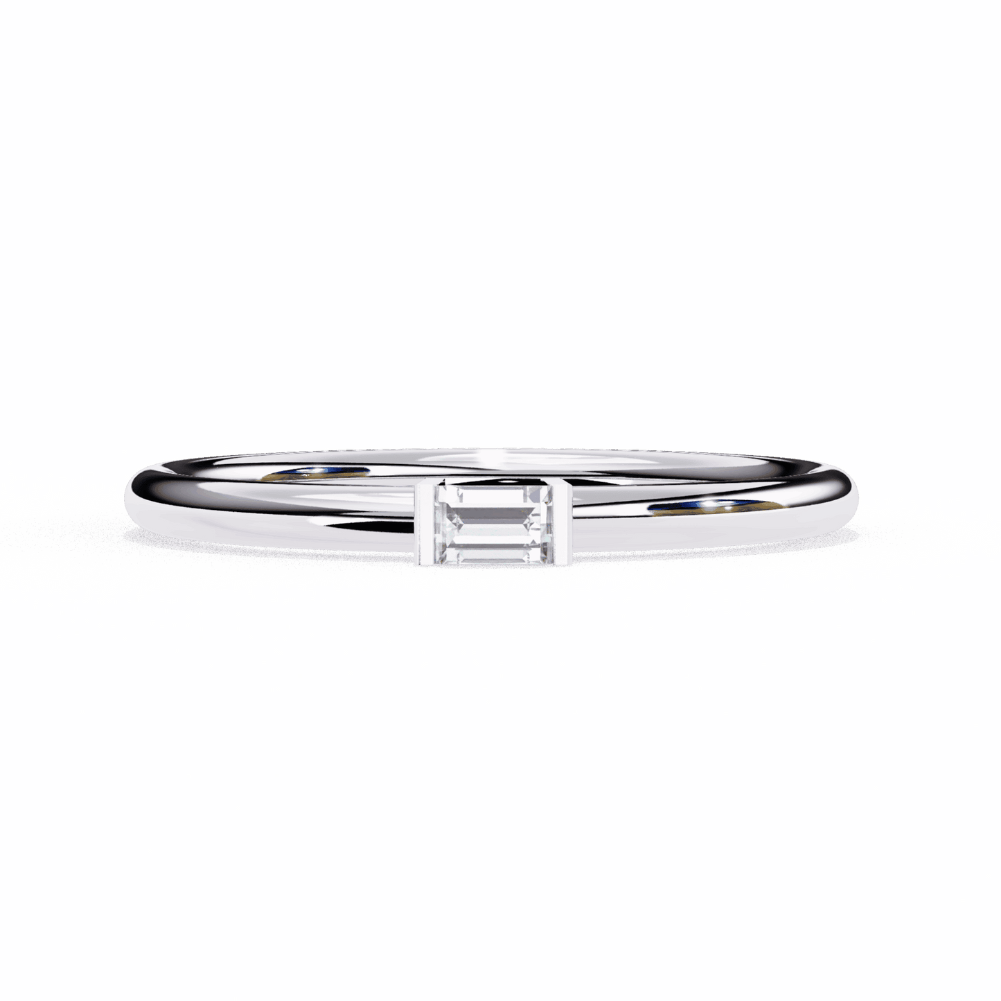 0.15 Carat Baguette Classic Wedding Band in Moissanite | House of Estara