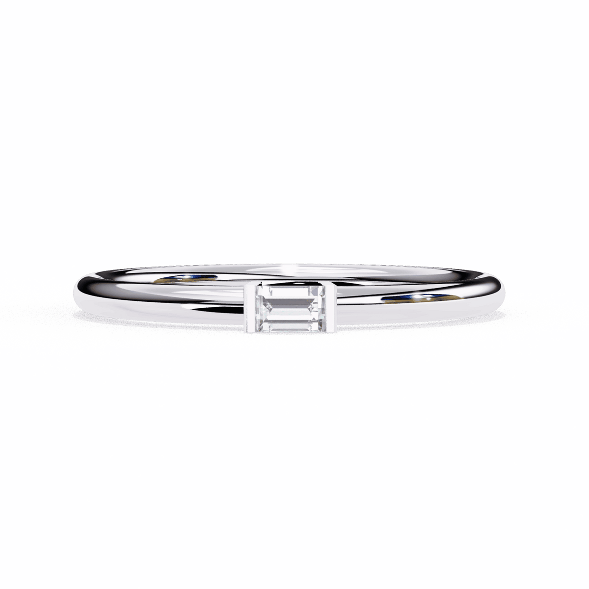 0.15 Carat Baguette Classic Wedding Band in Moissanite | House of Estara