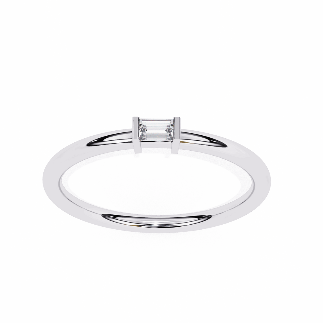 0.15 Carat Baguette Classic Wedding Band in Moissanite | House of Estara