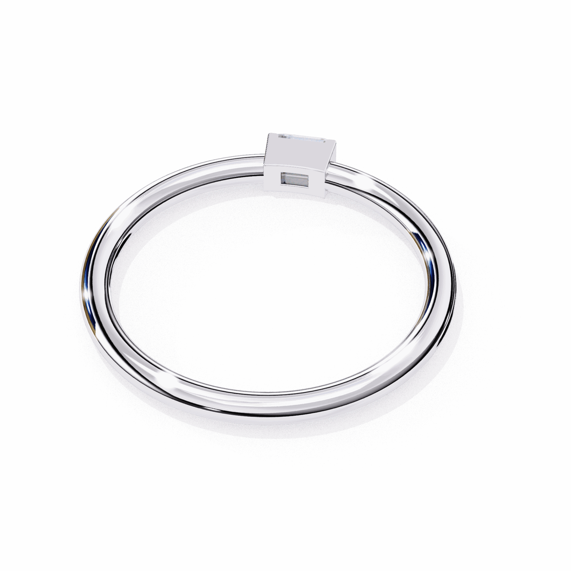 0.15 Carat Baguette Classic Wedding Band in Moissanite | House of Estara