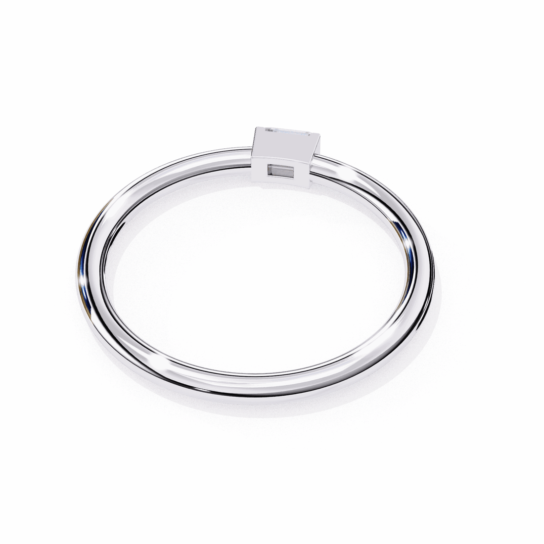 0.15 Carat Baguette Classic Wedding Band in Moissanite | House of Estara