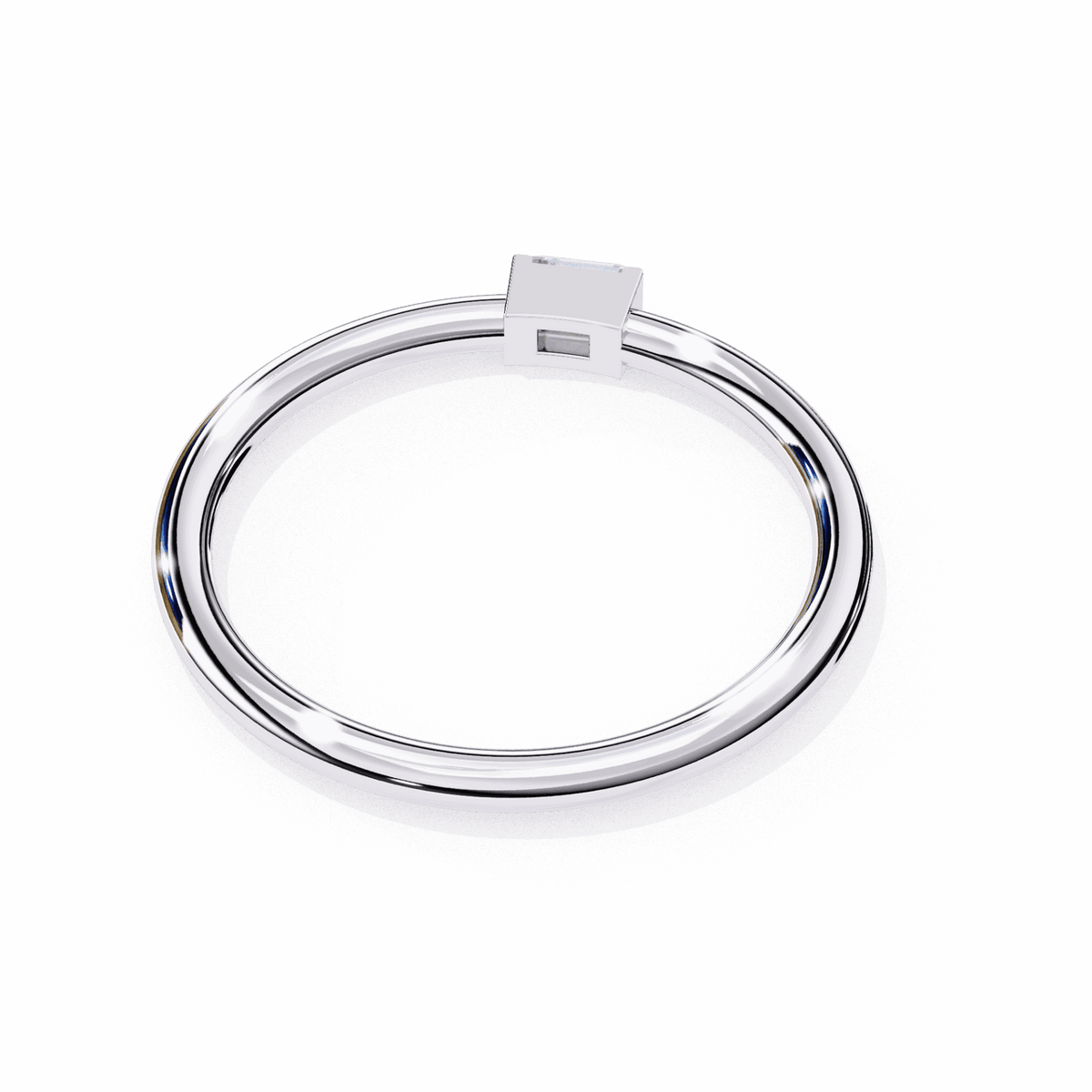 0.15 Carat Baguette Classic Wedding Band in Moissanite | House of Estara