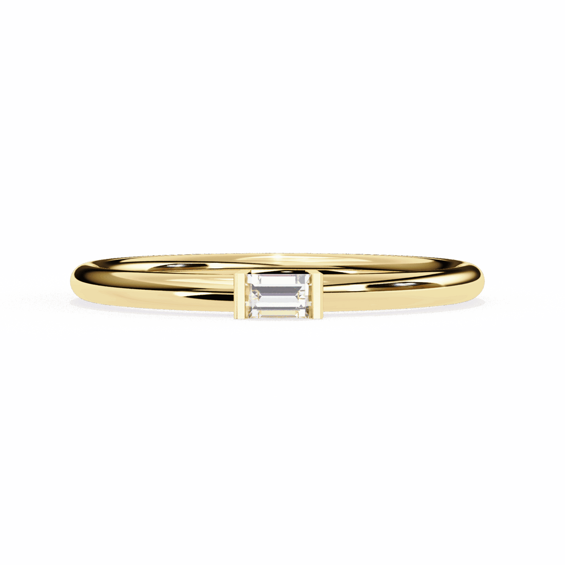 0.15 Carat Baguette Classic Wedding Band in Moissanite | House of Estara