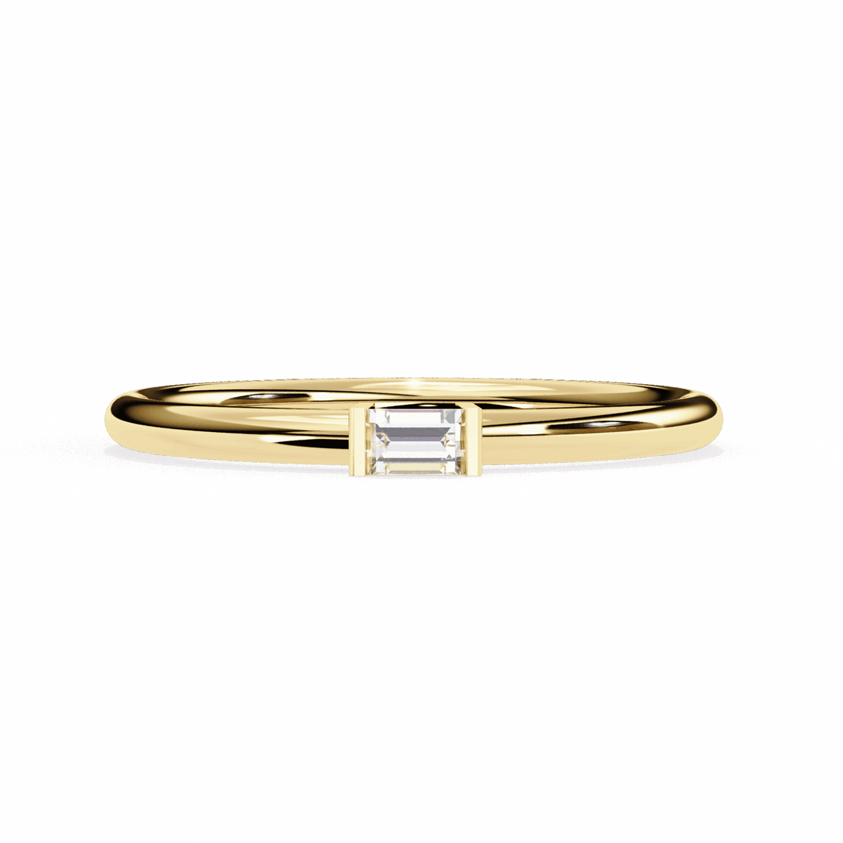 0.15 Carat Baguette Classic Wedding Band in Moissanite | House of Estara