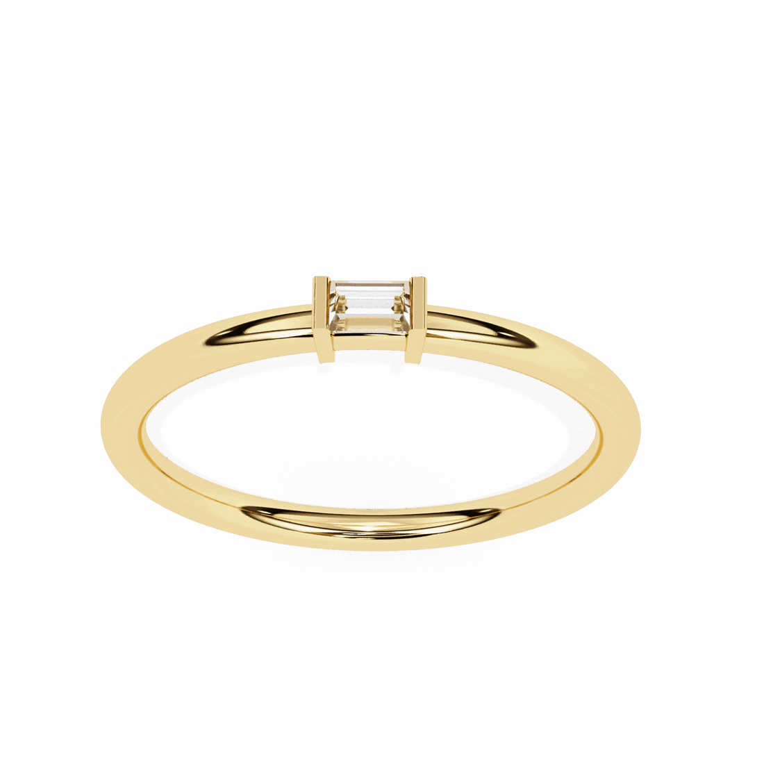 0.15 Carat Baguette Classic Wedding Band in Moissanite | House of Estara