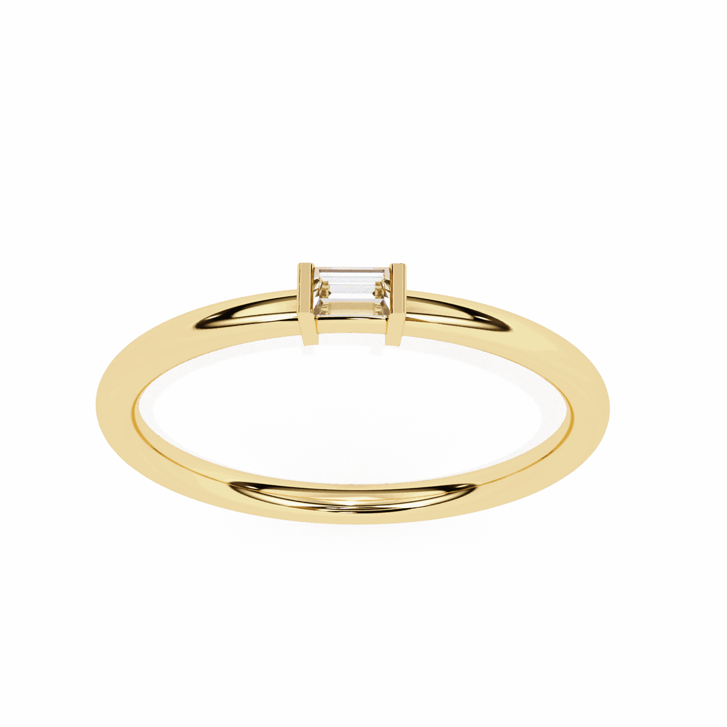 0.15 Carat Baguette Classic Wedding Band in Moissanite | House of Estara