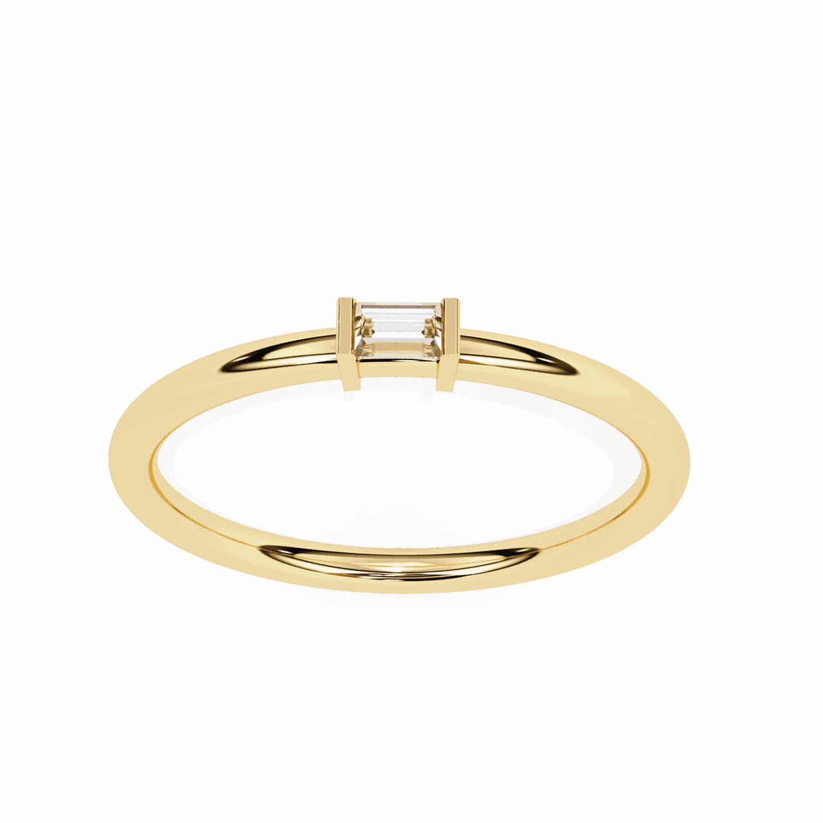 0.15 Carat Baguette Classic Wedding Band in Moissanite | House of Estara