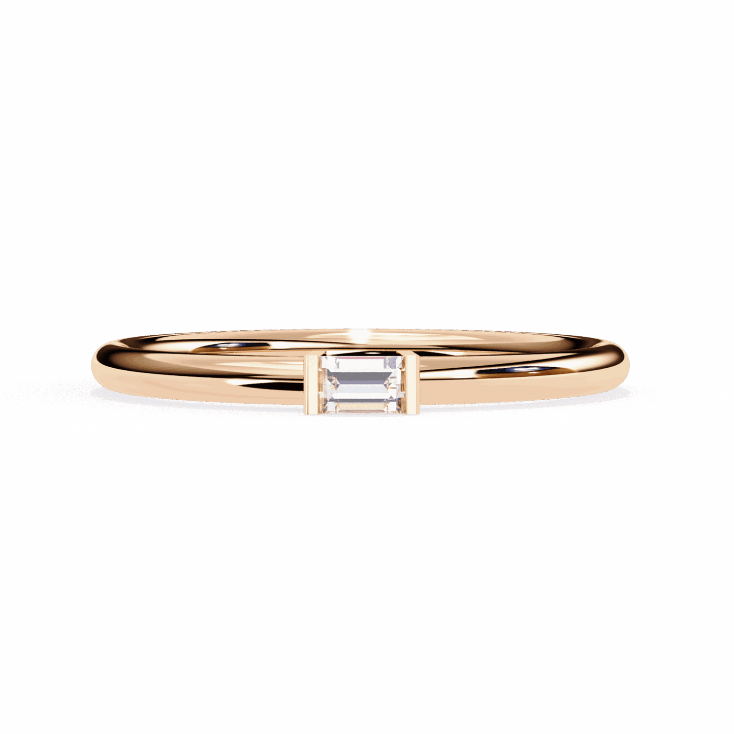 0.15 Carat Baguette Classic Wedding Band in Moissanite | House of Estara