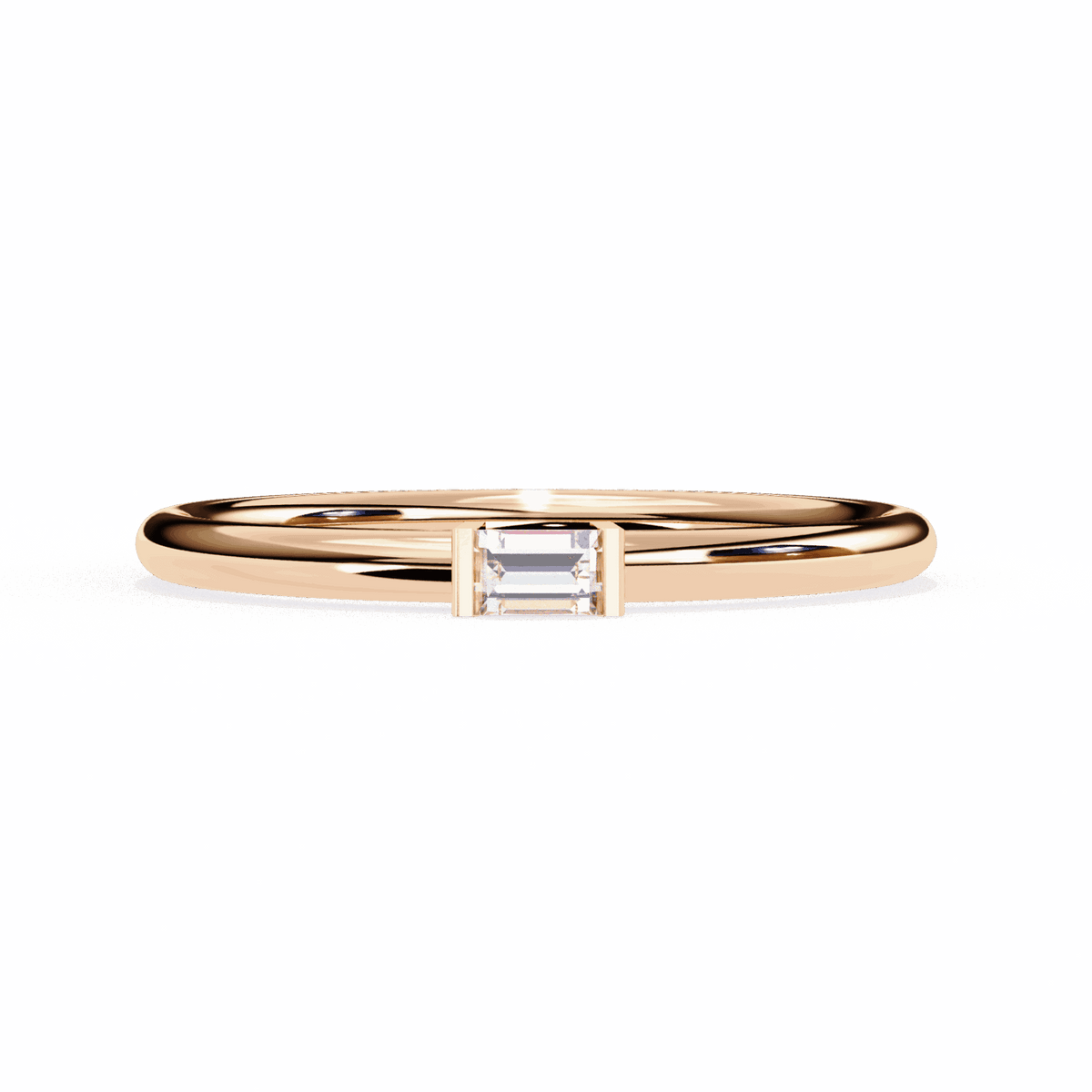 0.15 Carat Baguette Classic Wedding Band in Moissanite | House of Estara
