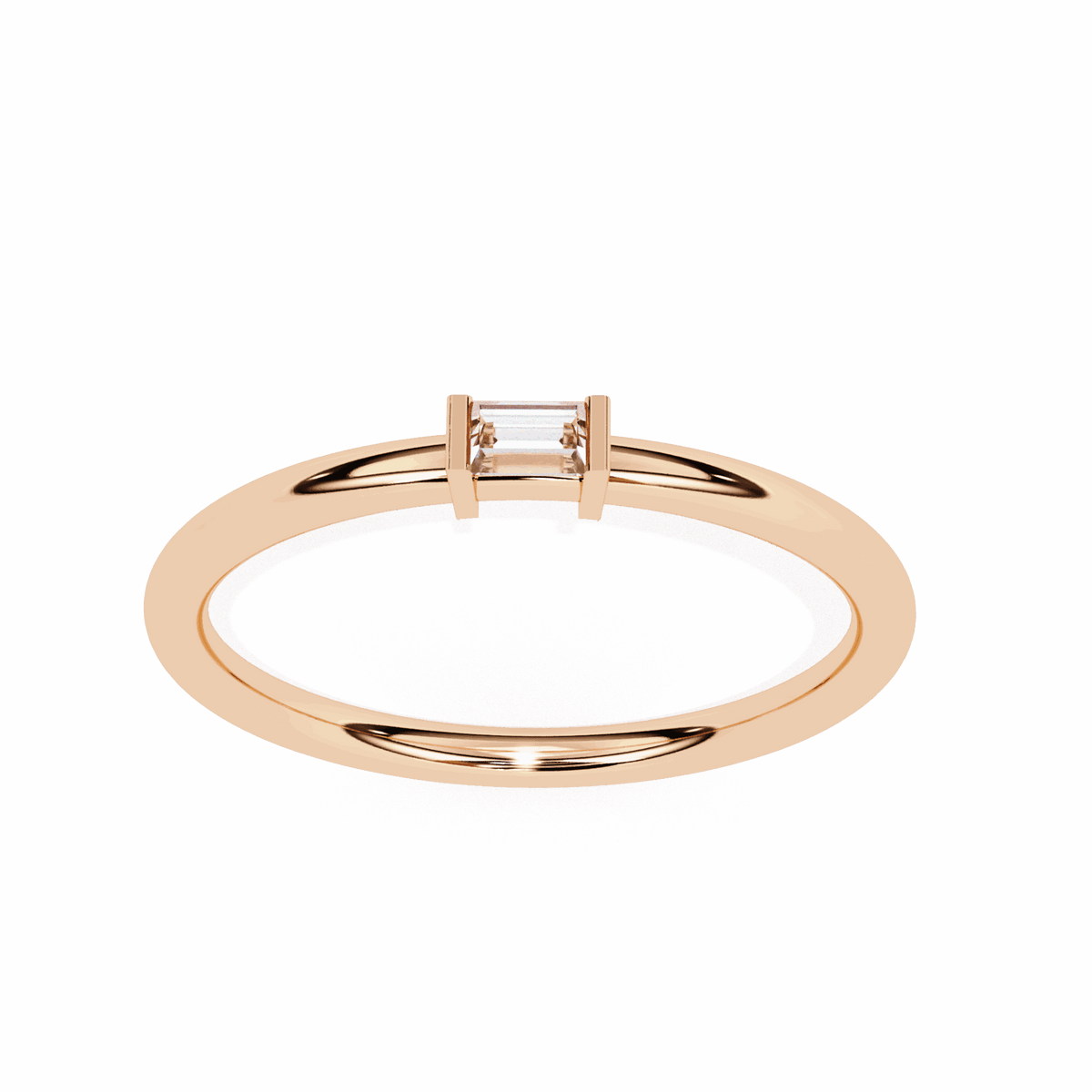 0.15 Carat Baguette Classic Wedding Band in Moissanite | House of Estara