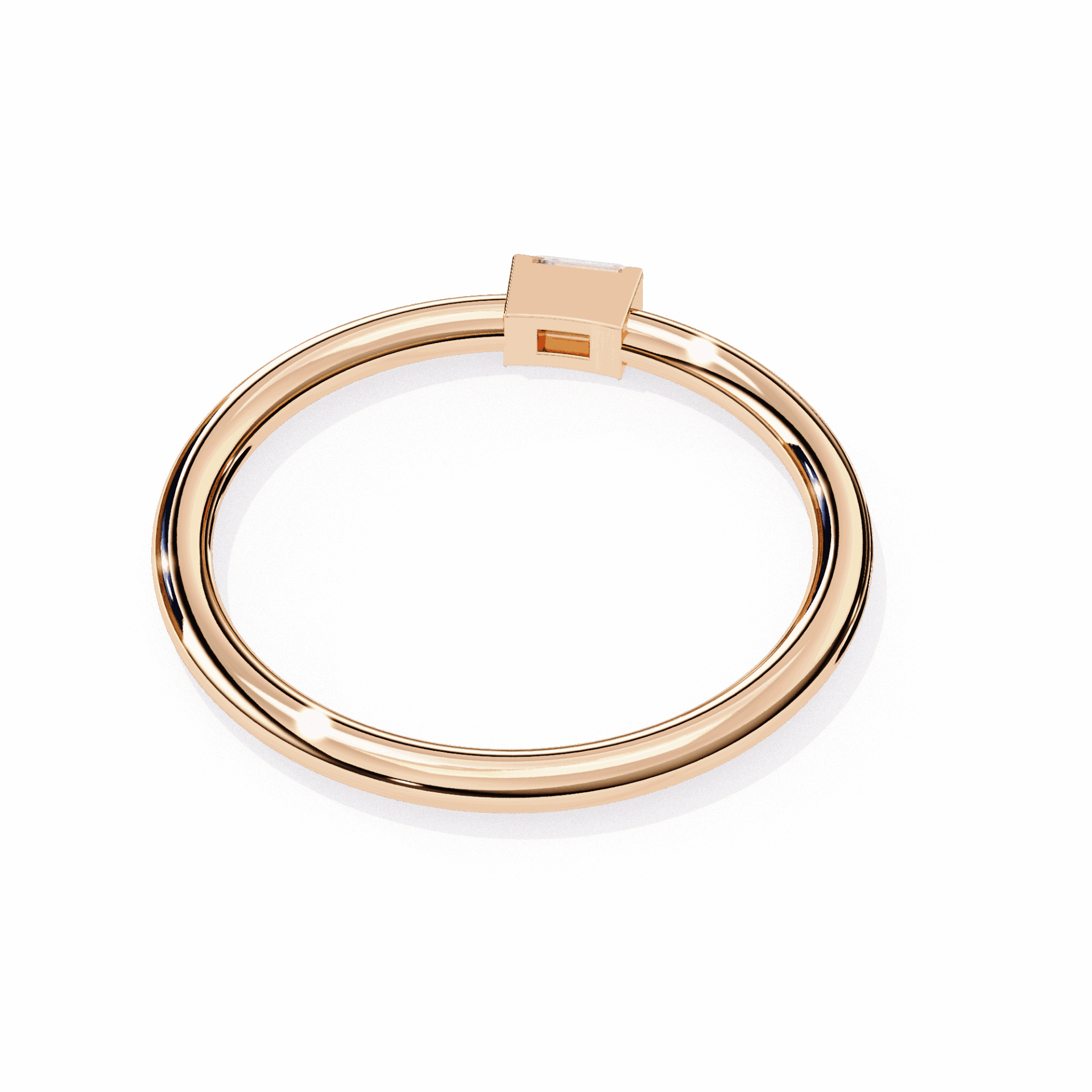 0.15 Carat Baguette Classic Wedding Band in Moissanite | House of Estara