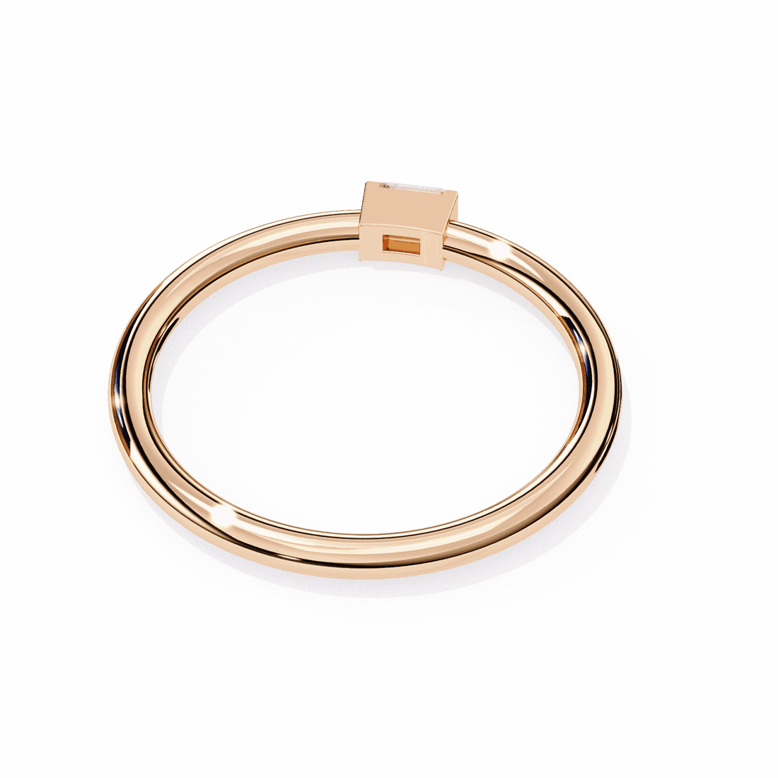 0.15 Carat Baguette Classic Wedding Band in Moissanite | House of Estara
