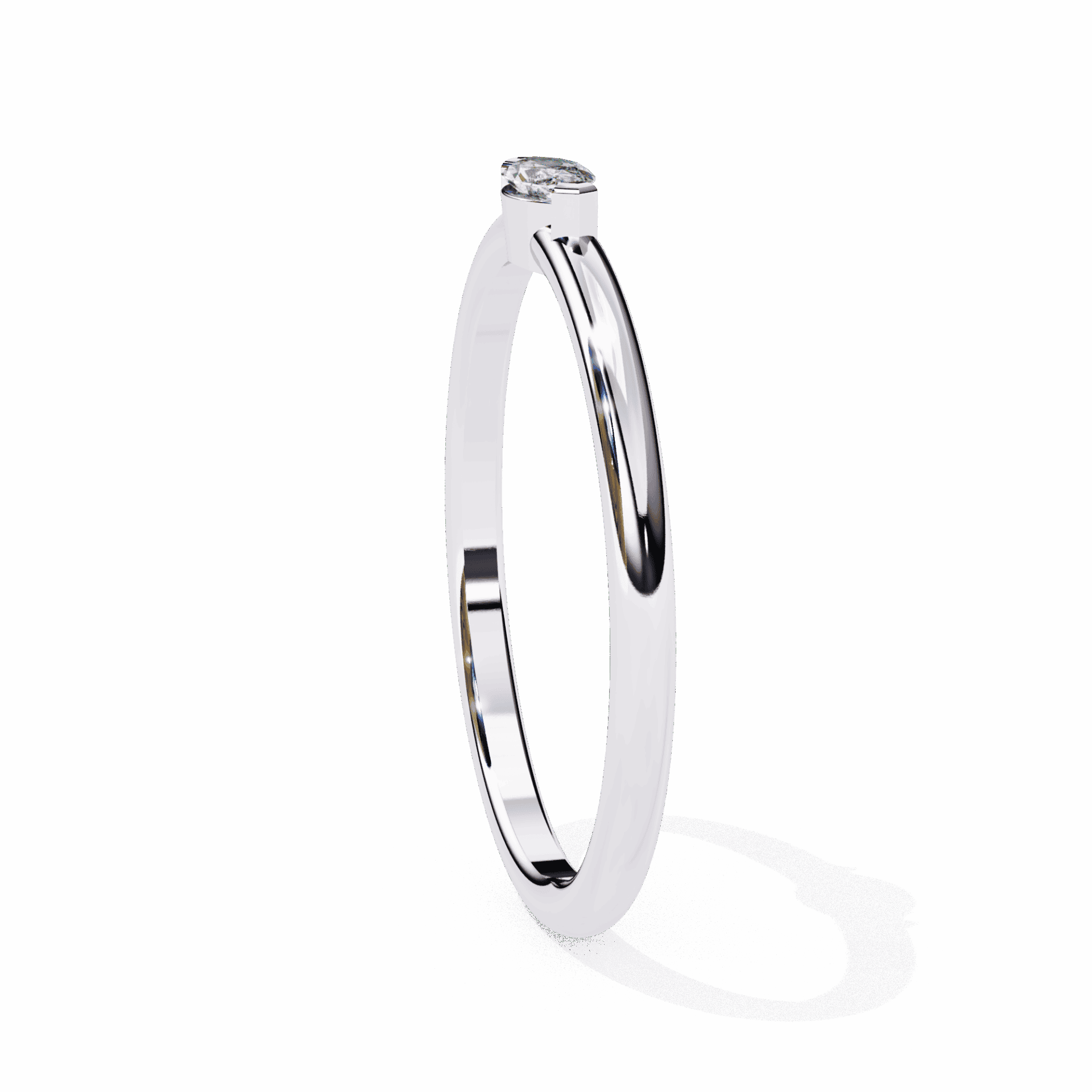 0.1 Carat Marquise Classic Wedding Ring in Moissanite | House of Estara