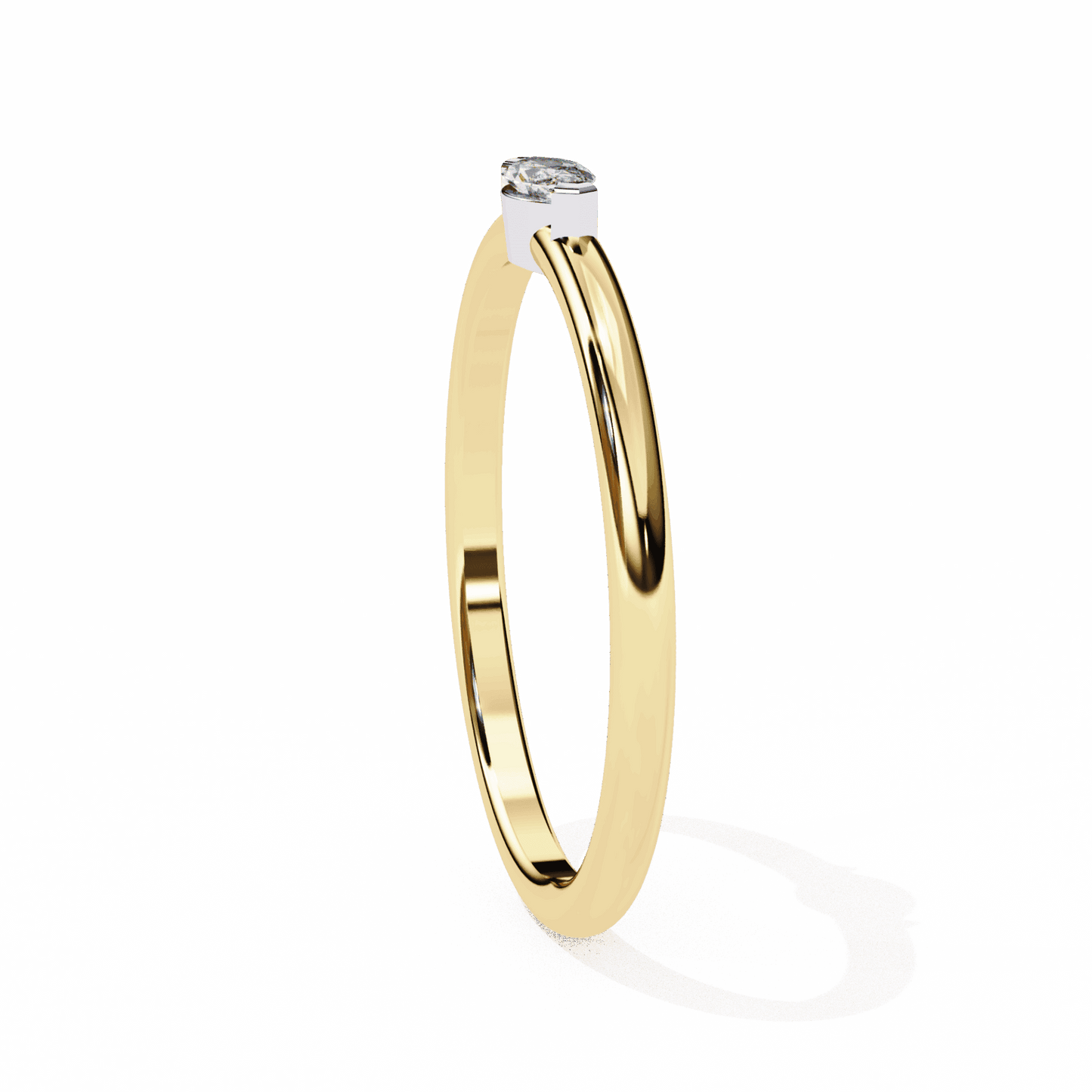 0.1 Carat Marquise Classic Wedding Ring in Moissanite | House of Estara