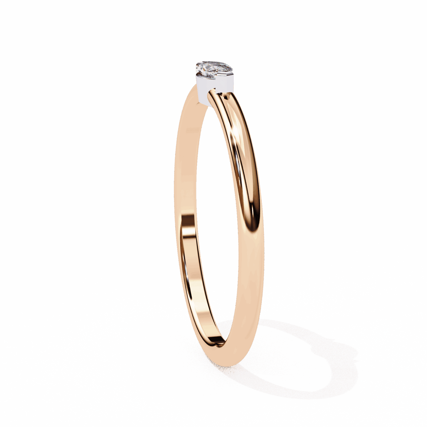 0.1 Carat Marquise Classic Wedding Ring in Moissanite | House of Estara