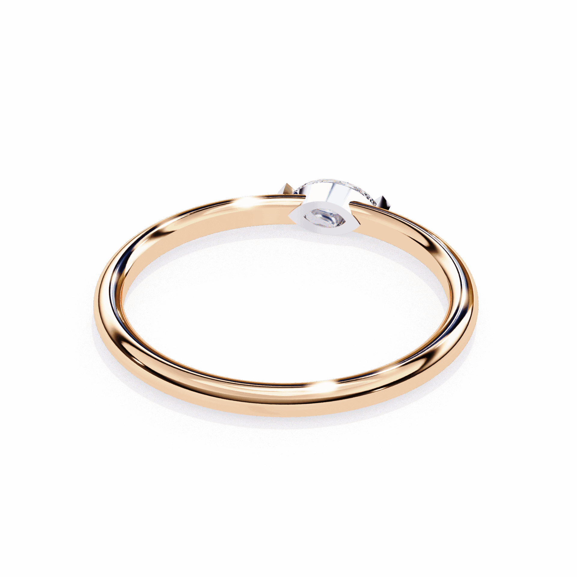 0.1 Carat Marquise Classic Wedding Ring in Moissanite | House of Estara