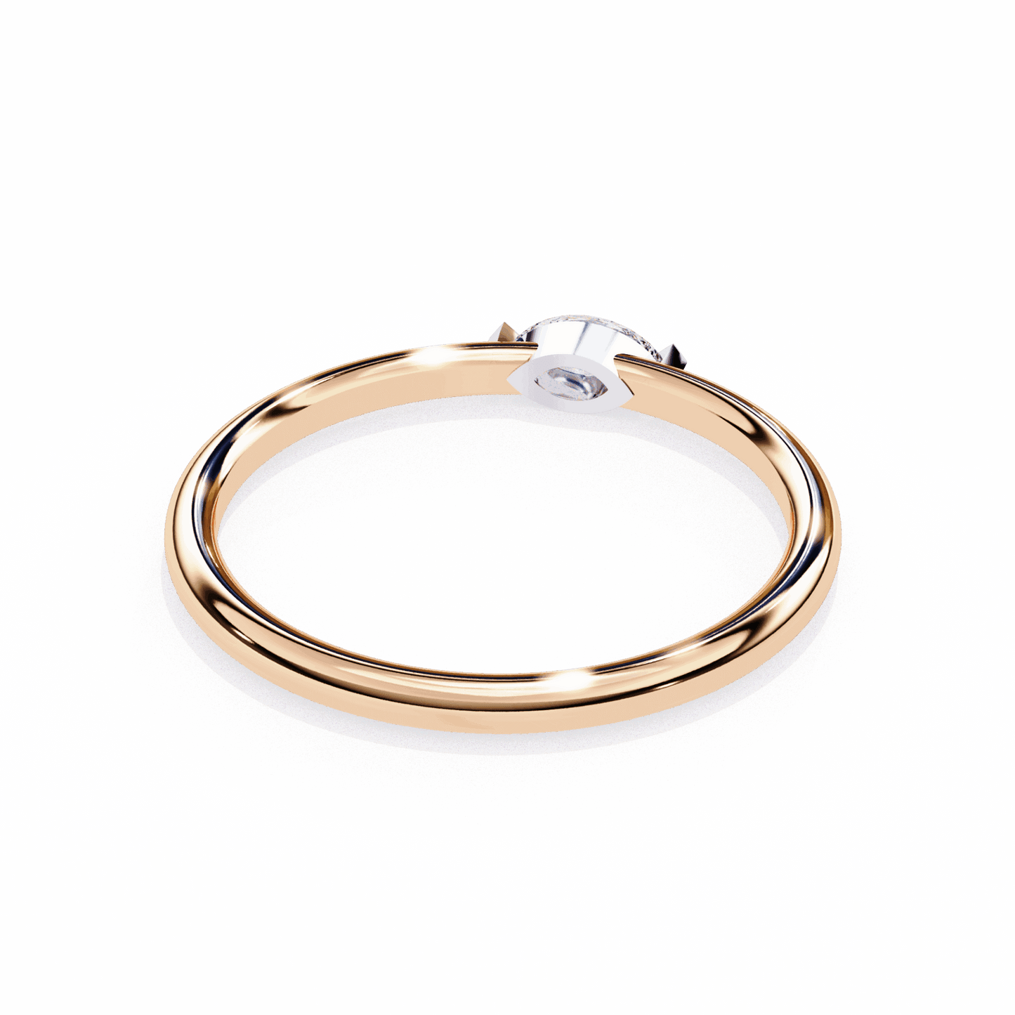 0.1 Carat Marquise Classic Wedding Ring in Moissanite | House of Estara