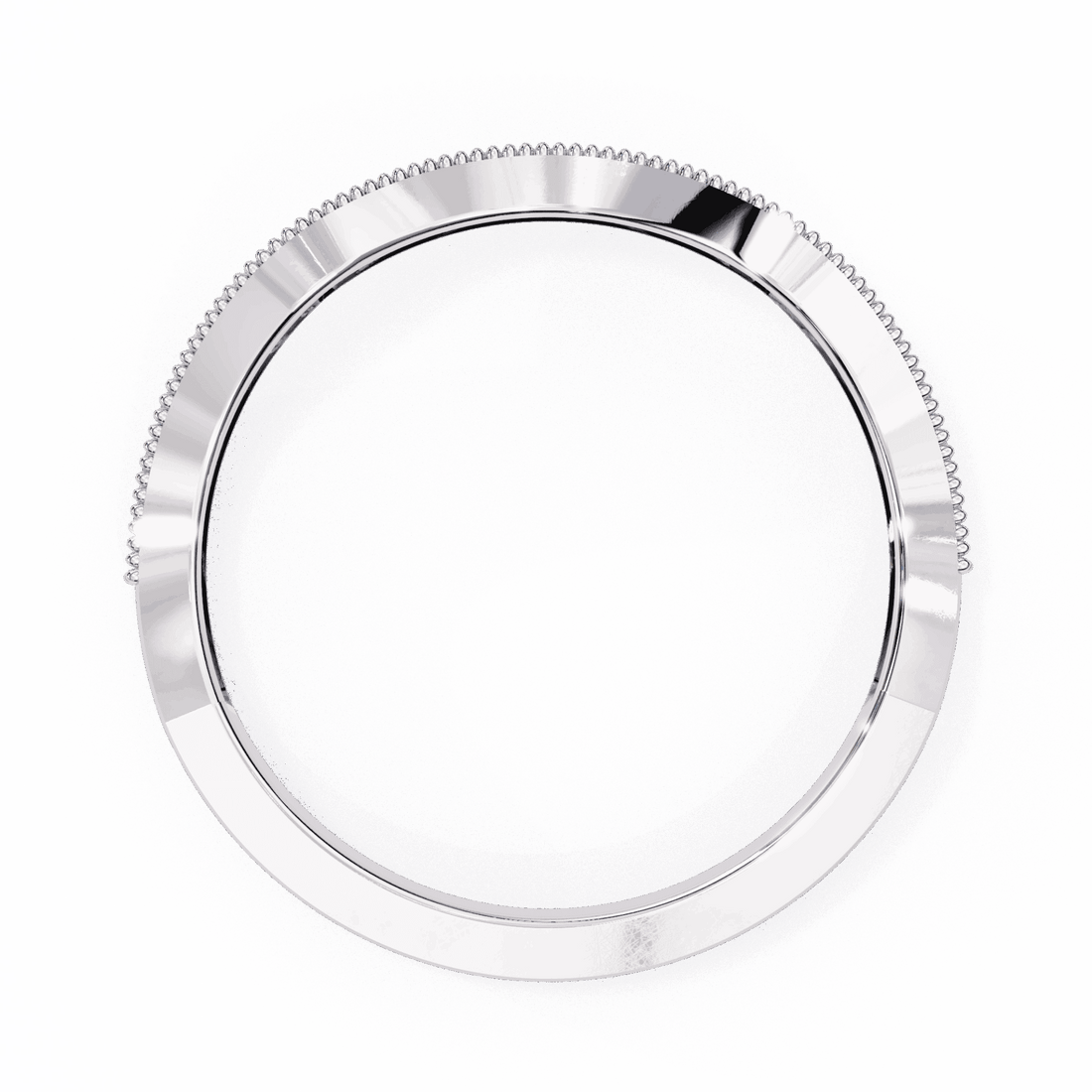 0.15 Carat Round Stackable Band in Moissanite | House of Estara
