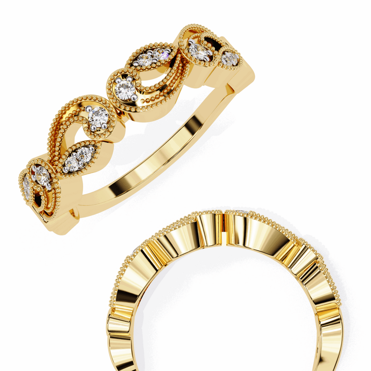 0.15 Carat Round Royale Ring in Moissanite | House of Estara
