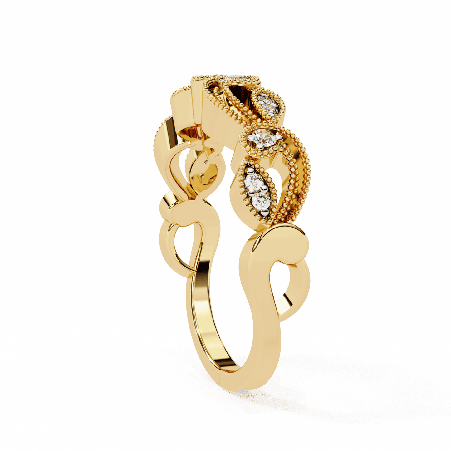 0.15 Carat Round Royale Ring in Moissanite | House of Estara