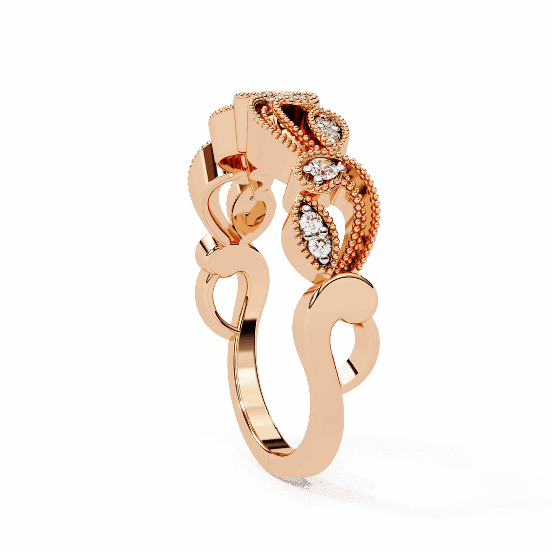 0.15 Carat Round Royale Ring in Moissanite | House of Estara