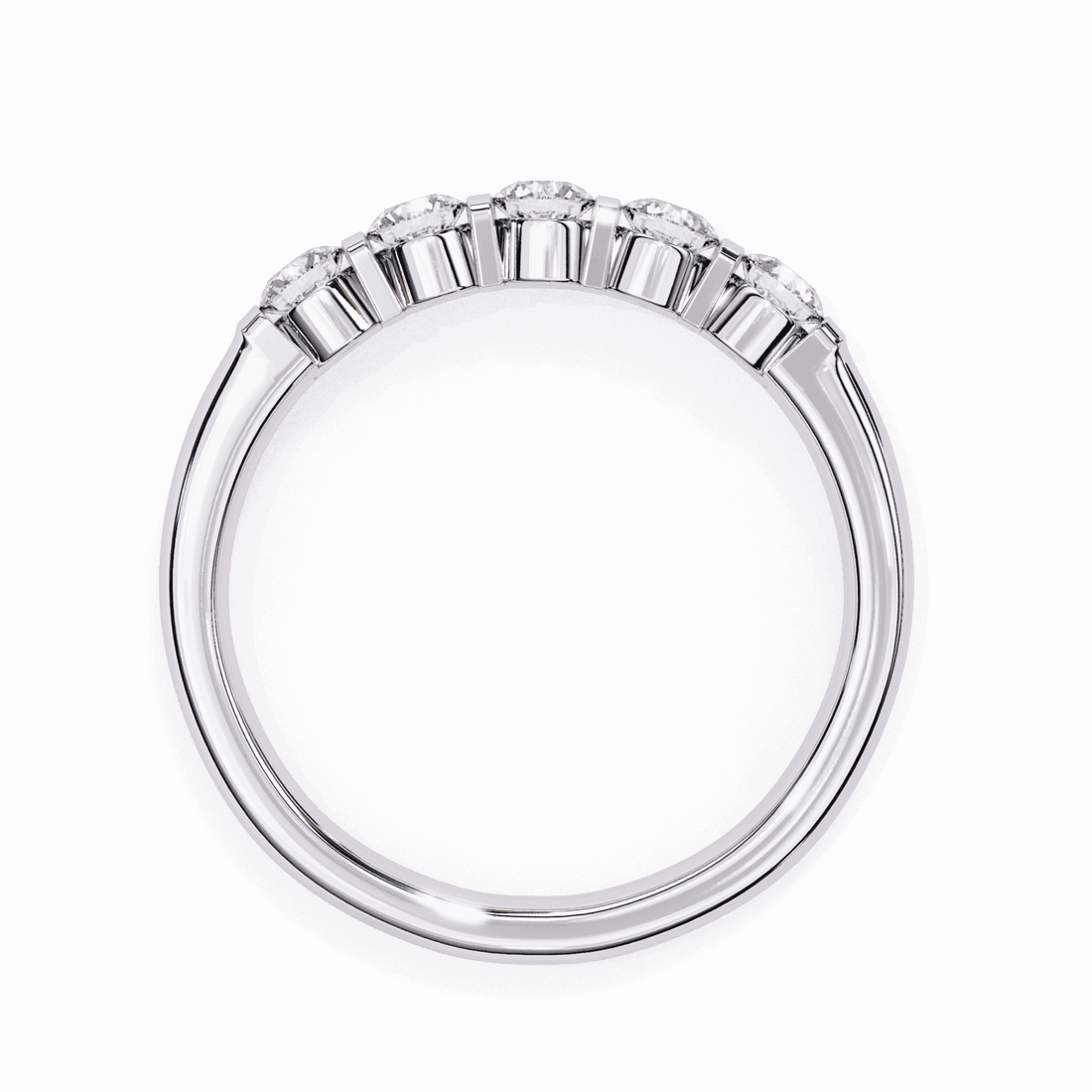 0.5 Carat Round Eternity Engagement Ring in Moissanite | House of Estara