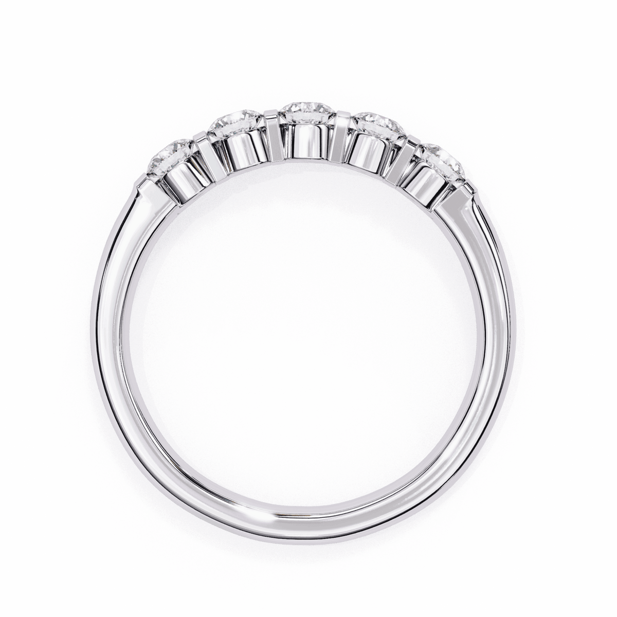 0.5 Carat Round Eternity Engagement Ring in Moissanite | House of Estara