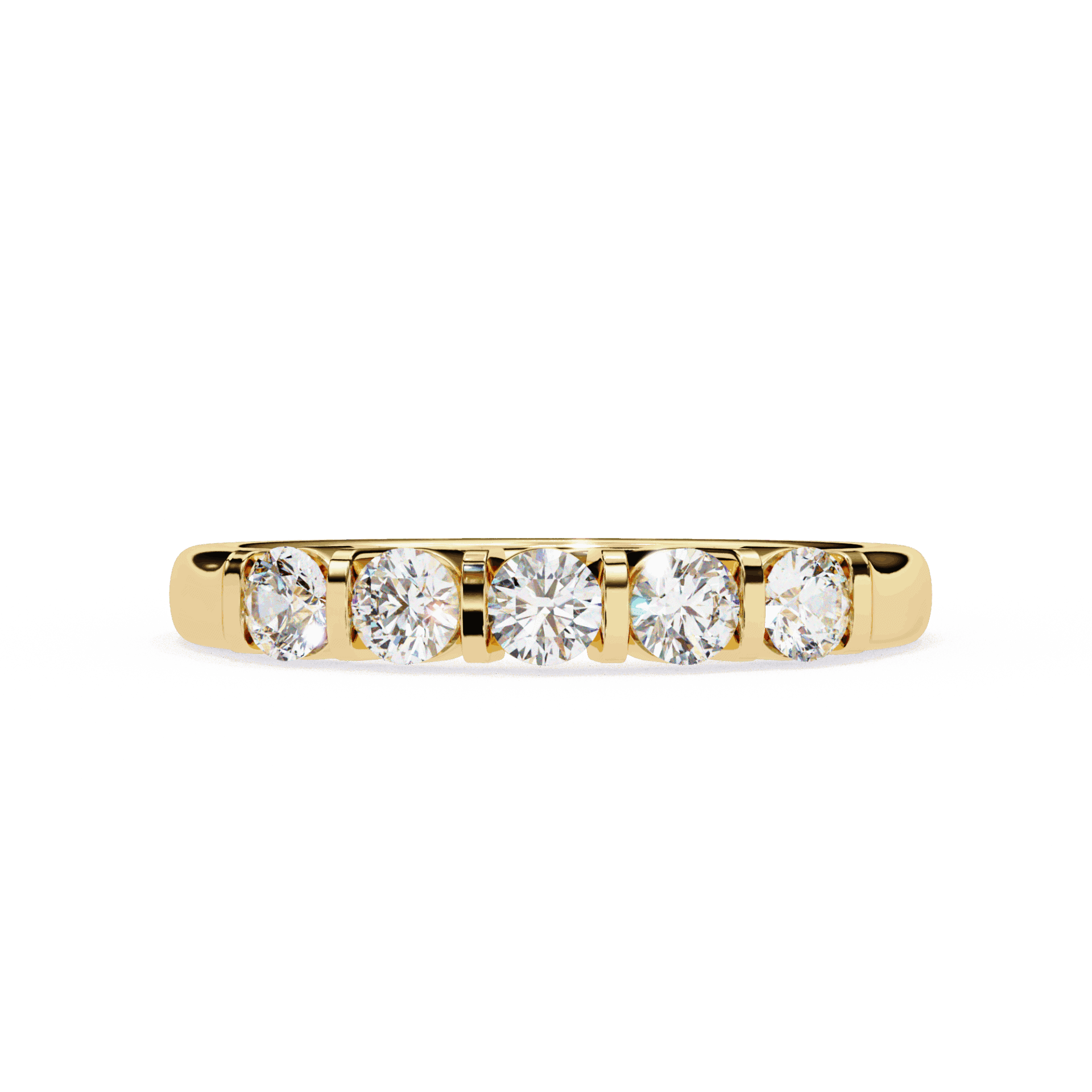 0.5 Carat Round Eternity Engagement Ring in Moissanite | House of Estara