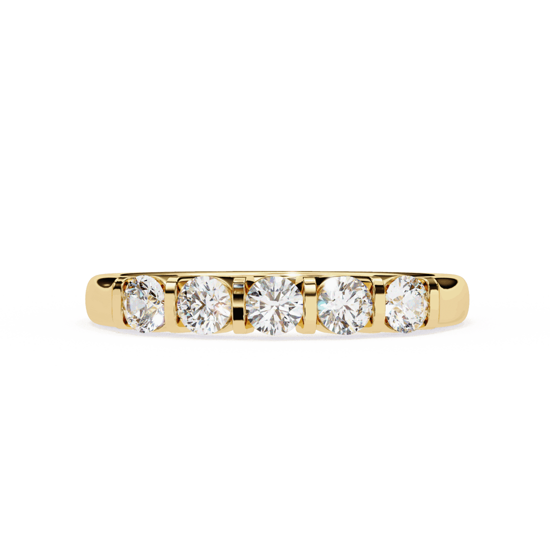 0.5 Carat Round Eternity Engagement Ring in Moissanite | House of Estara