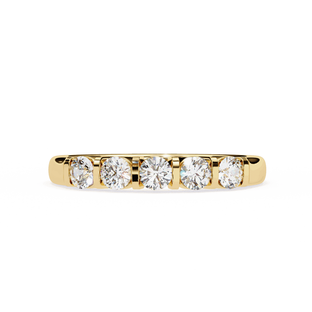 0.5 Carat Round Eternity Engagement Ring in Moissanite | House of Estara