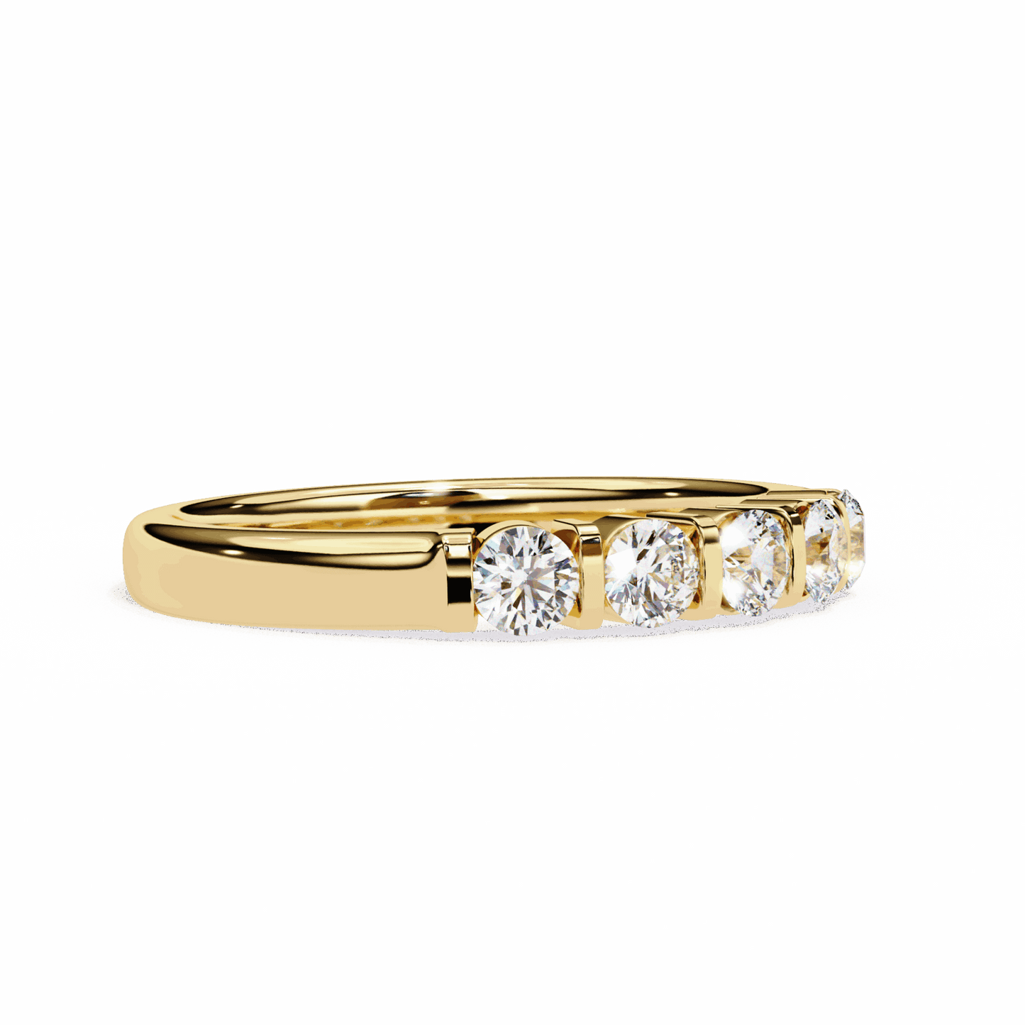 0.5 Carat Round Eternity Engagement Ring in Moissanite | House of Estara