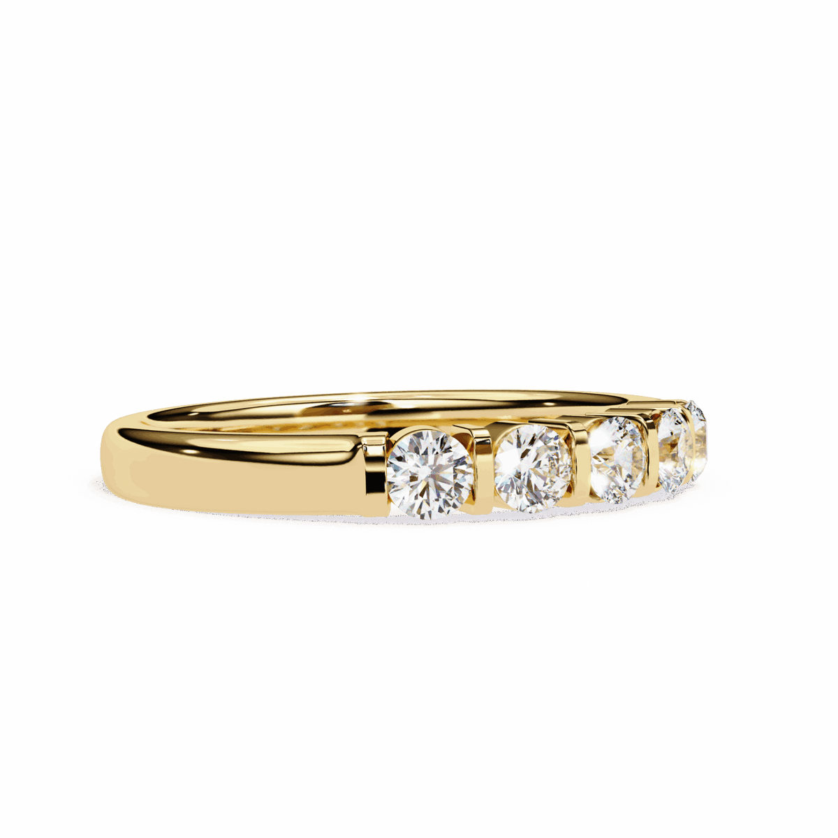0.5 Carat Round Eternity Engagement Ring in Moissanite | House of Estara