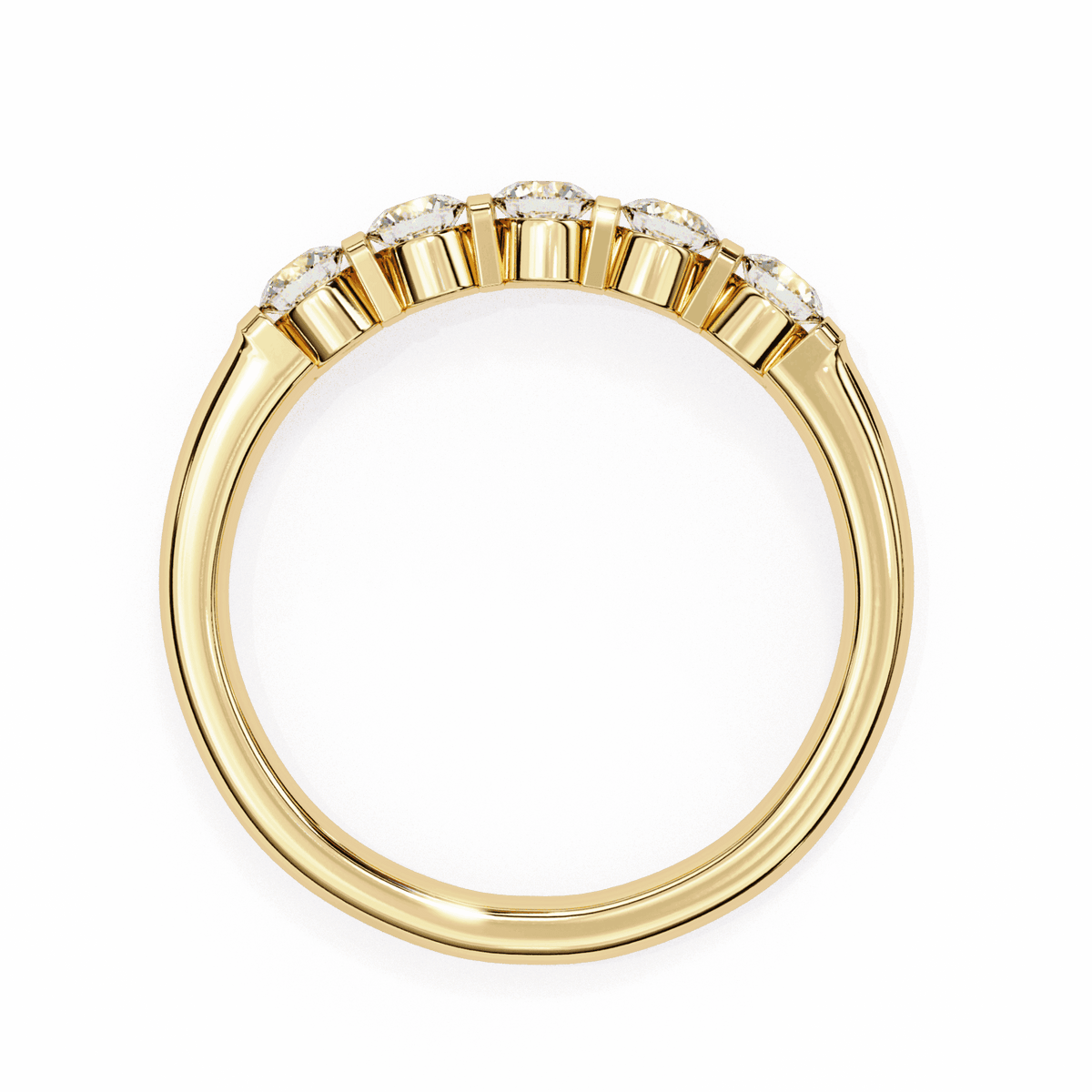 0.5 Carat Round Eternity Engagement Ring in Moissanite | House of Estara
