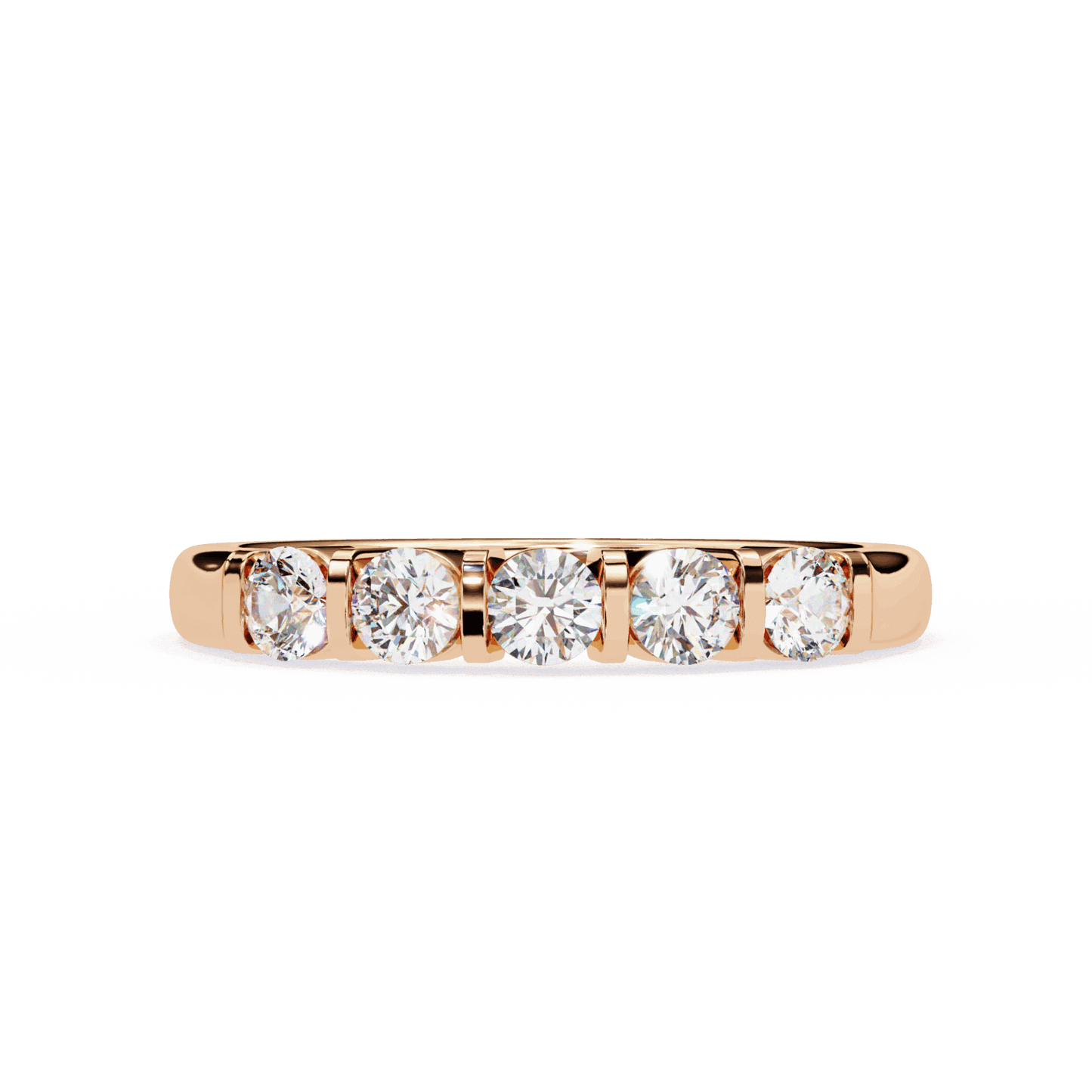 0.5 Carat Round Eternity Engagement Ring in Moissanite | House of Estara