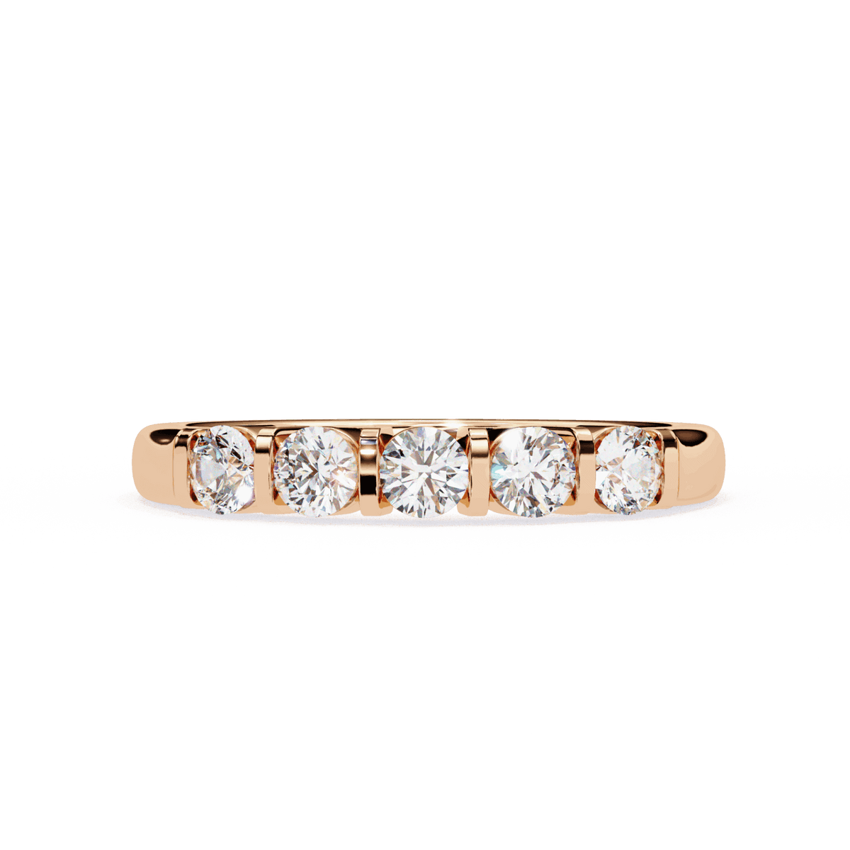 0.5 Carat Round Eternity Engagement Ring in Moissanite | House of Estara
