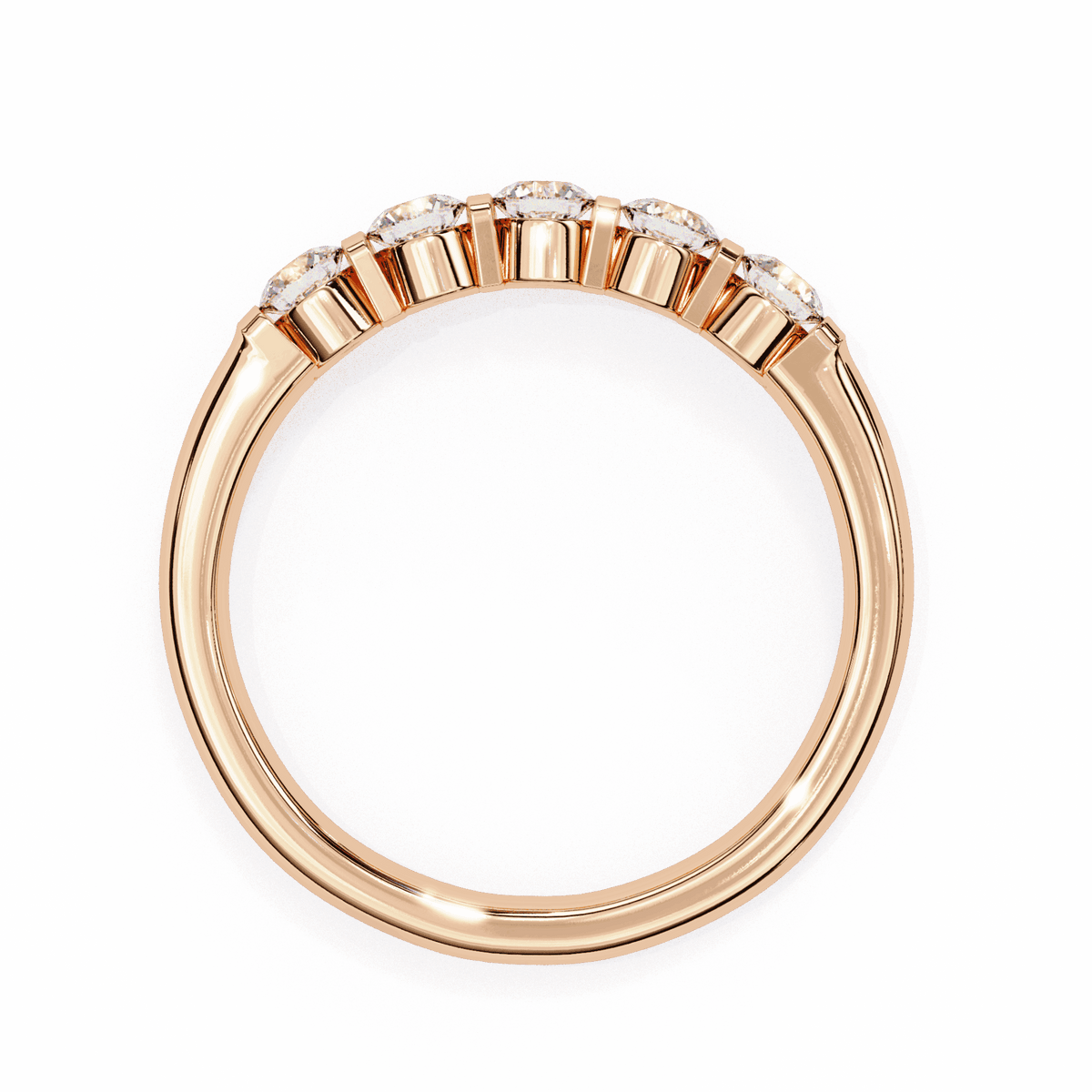 0.5 Carat Round Eternity Engagement Ring in Moissanite | House of Estara